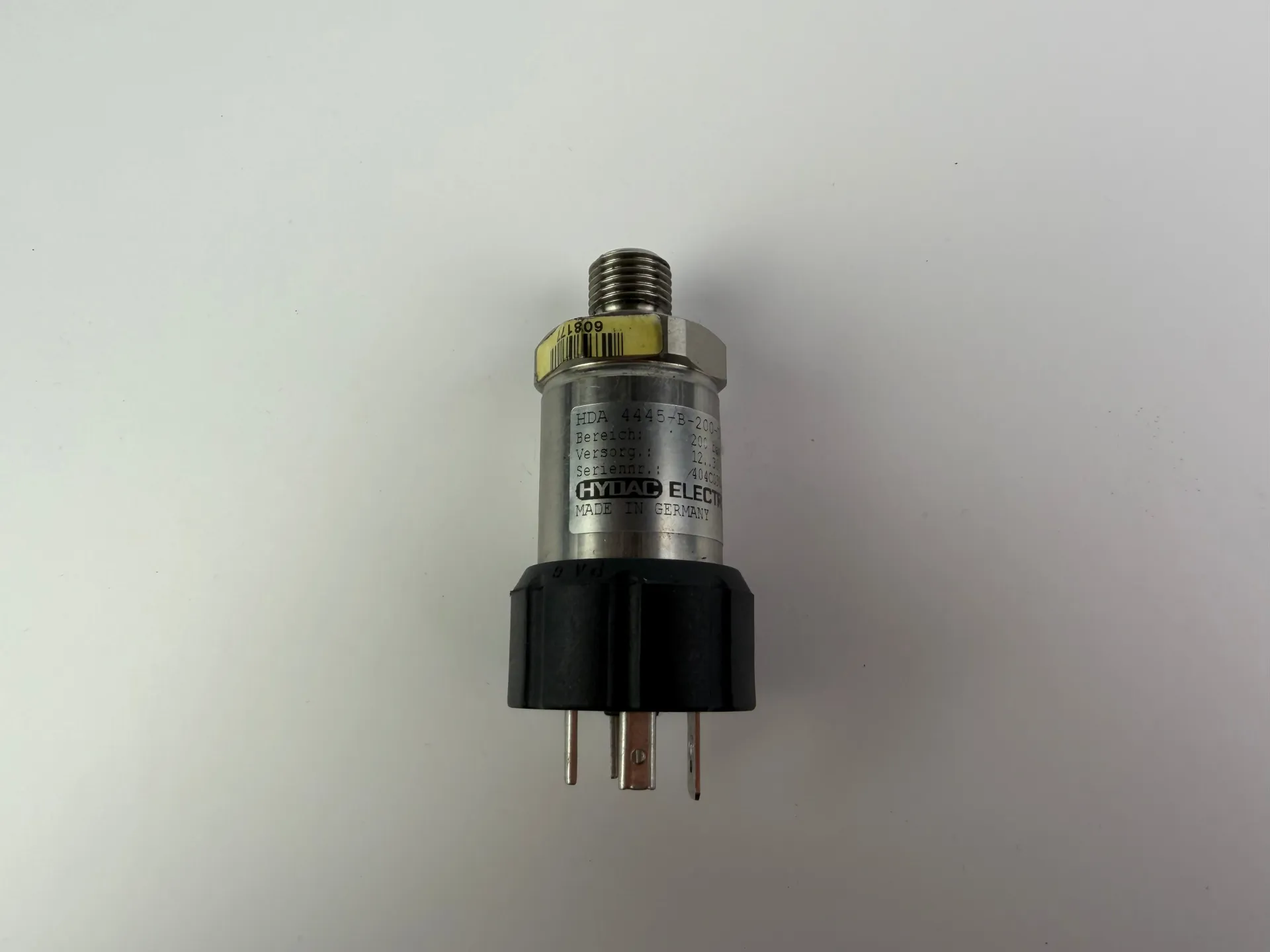1x HYDAC Hydraulic Pressure Sensor 200 Bar, HDA 4445-B-200-D08 - Thumbnail 4