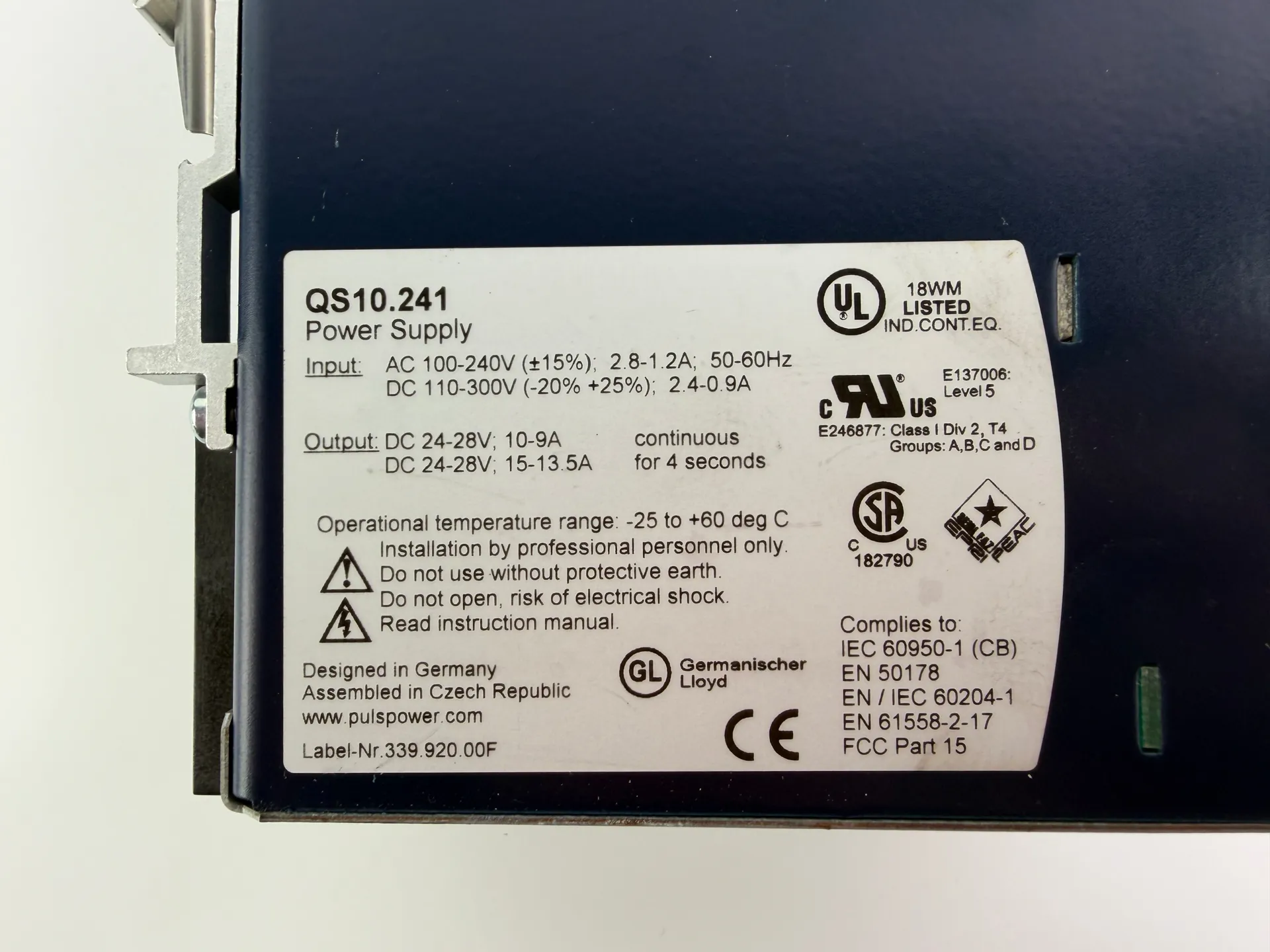 1x PULS QS10.241 Power Supply 24–28V DC - Thumbnail 5