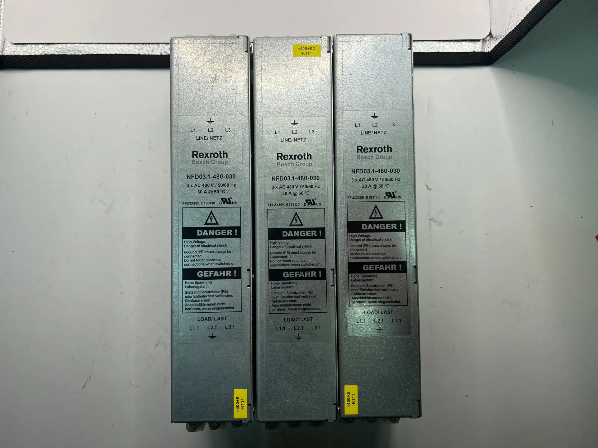 1x Rexroth NFD03.1-480-030 Servo Drive EMC Main Line Filter 480V AC 3-Phase 30A - Thumbnail 4