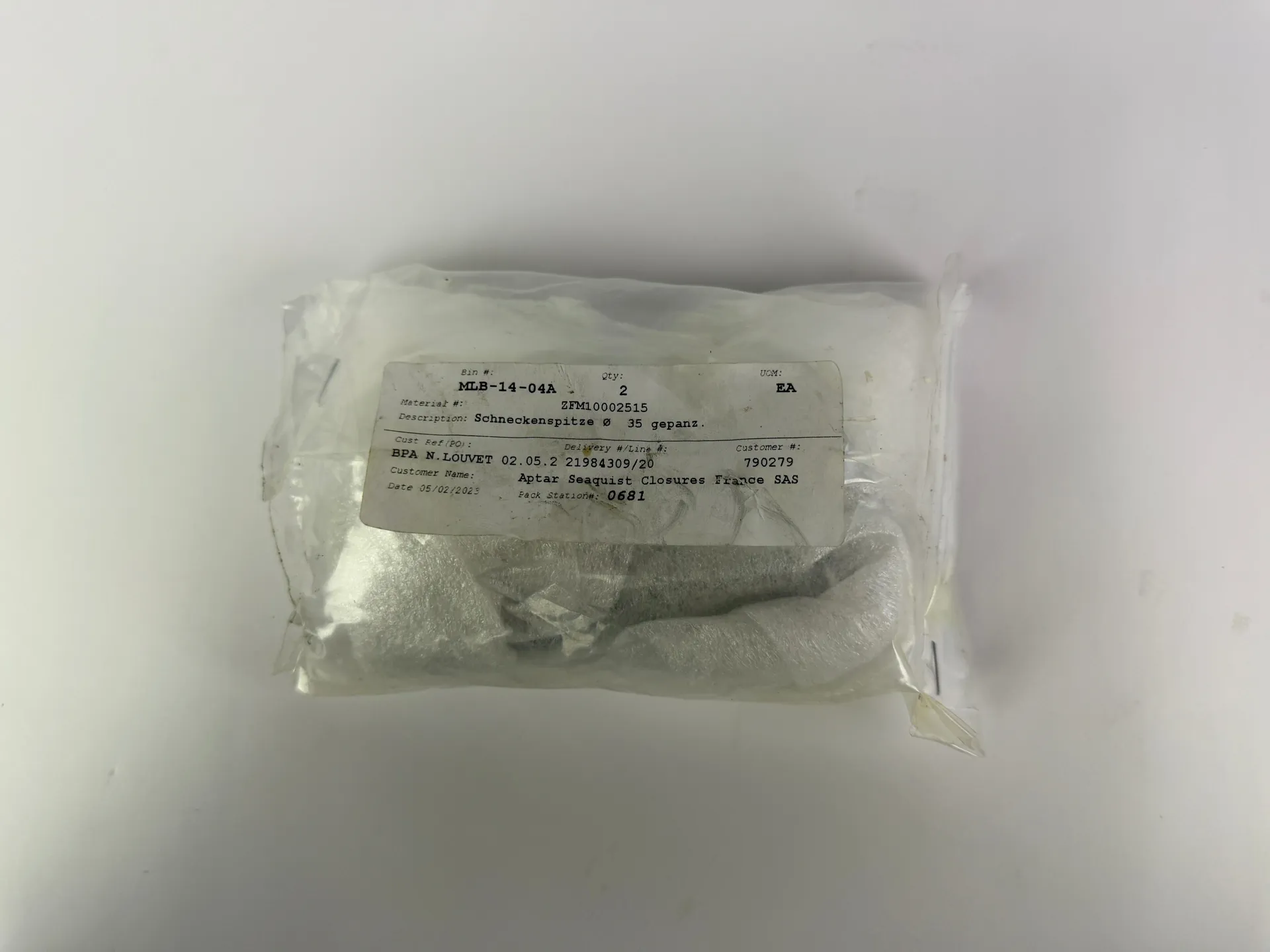 2x Feedscrew Schneckenspitze Nozzle fi35 mm – NEW - Thumbnail 2