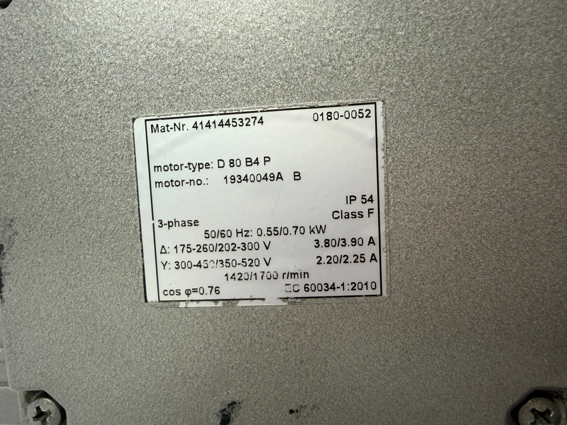 Becker VT4.16 Rotary Vane Vacuum Pump 0.55/0.70kW 3-Phase 16-19 m³/h 2017 - Thumbnail 9