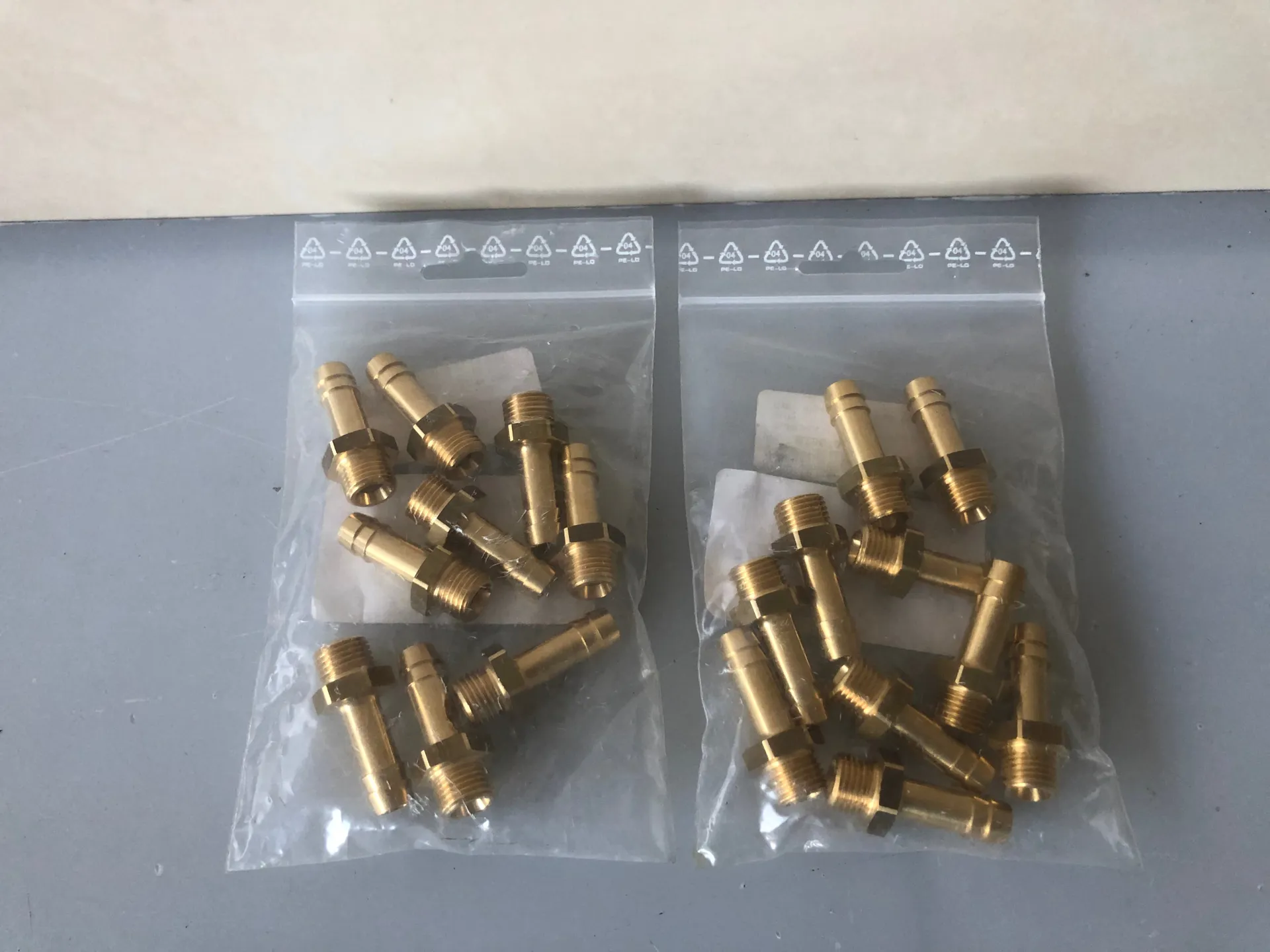 Lot of 19 Riegler 130990 Quick Couplings MS2391409 – Pneumatic Brass Fittings - Image 1