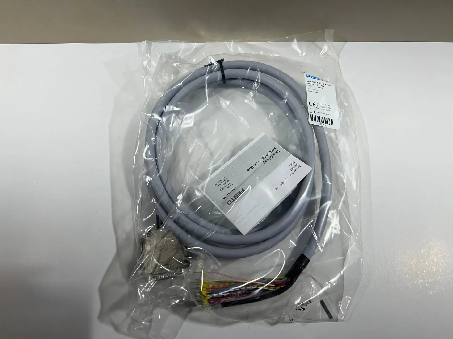 NEW in Box FESTO NEBC-S1G25-K-2.5-N-LE26 552254   NEBCS1G25K25NLE26 - Image 1