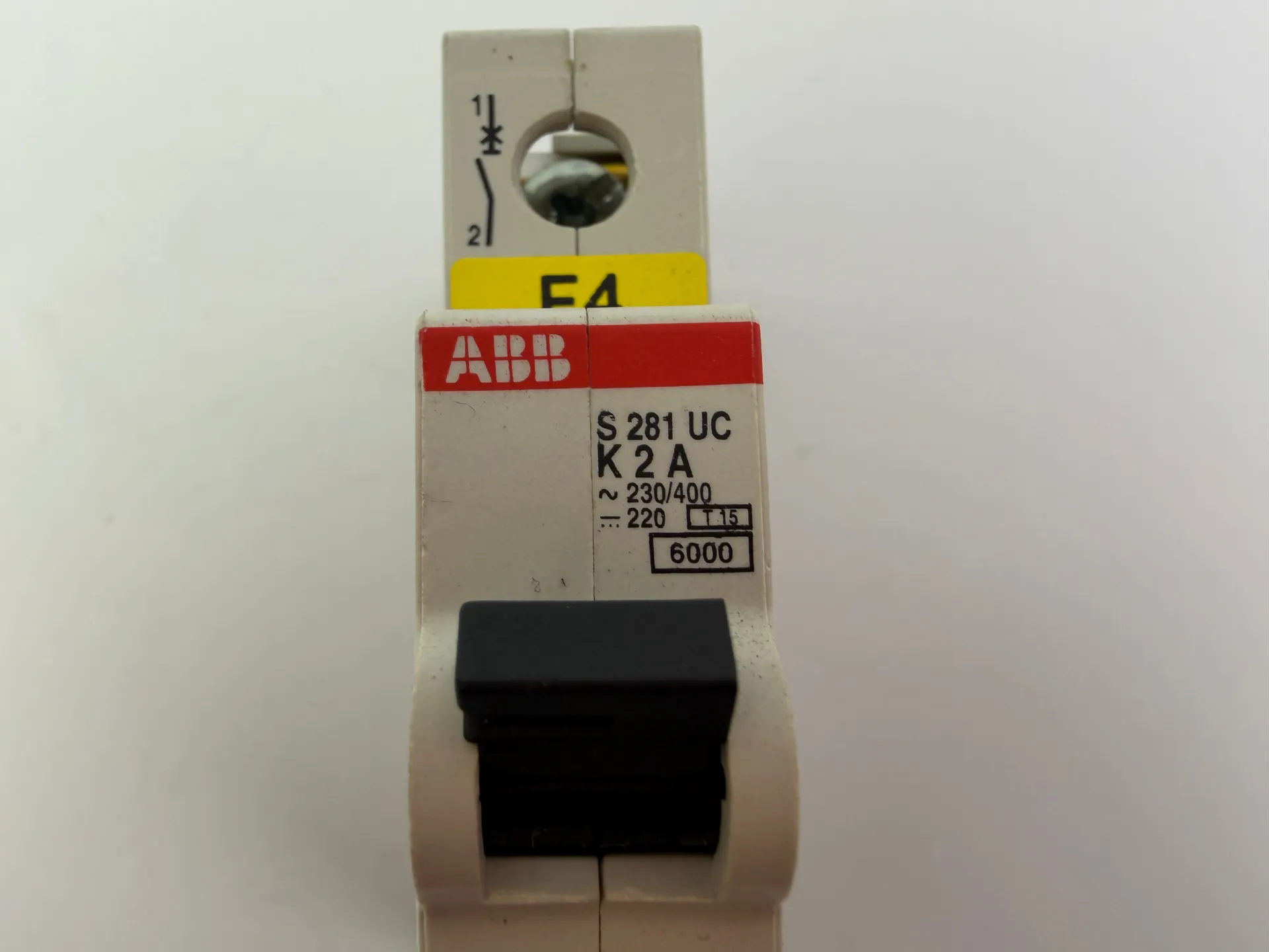 1x ABB S281UC-K2A Circuit Breaker 1-Pole 2A Type K 6kA - Image 1