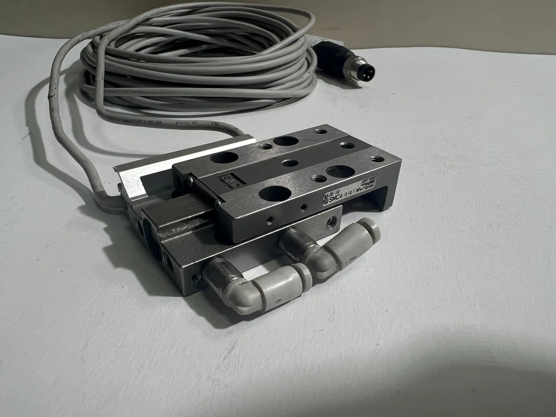 SMC MXJ8-10 Precision Slide Cylinder with Sensor & 3m Cable - Thumbnail 4