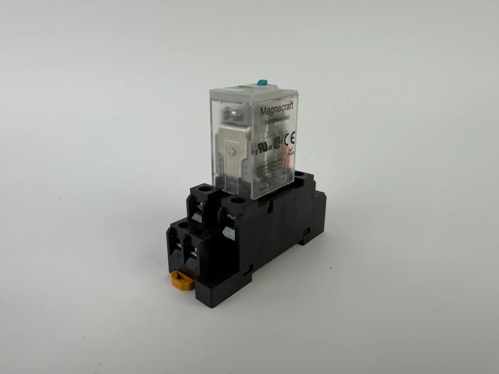 Magnecraft 782XBXM4L-24D Relay 24VDC + 2387H Base Socket Schneider Electric - Thumbnail 4