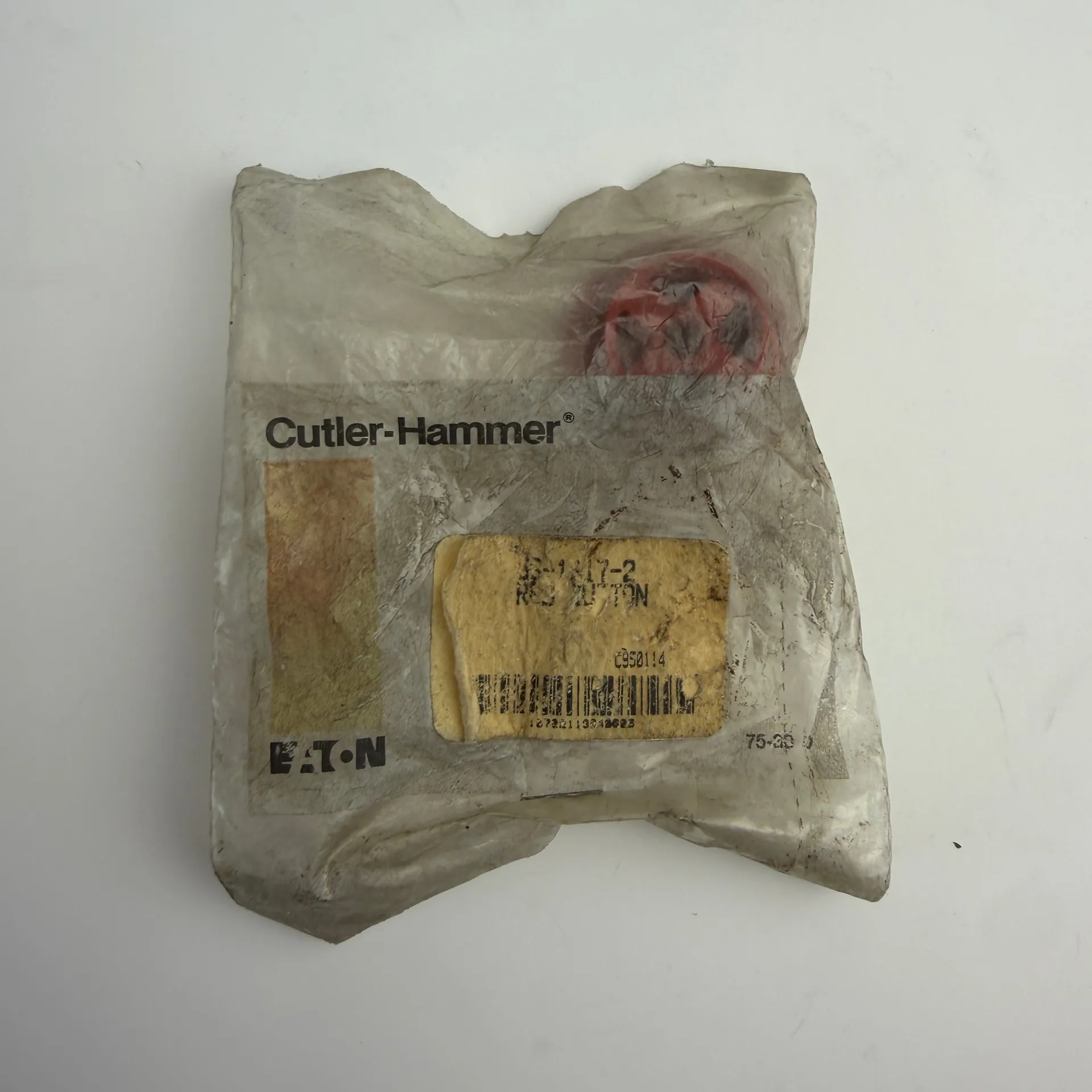 Cutler-Hammer Eaton C950114 Red Push Button / Actuator Replacement Part NOS - Image 1