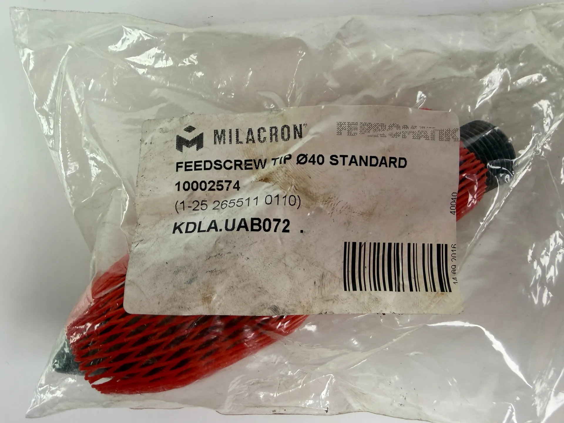 Feedscrew Tip fi 40 Standard for Injection Molding Machine – Milacron Ferromatik – 10002574 - Thumbnail 2