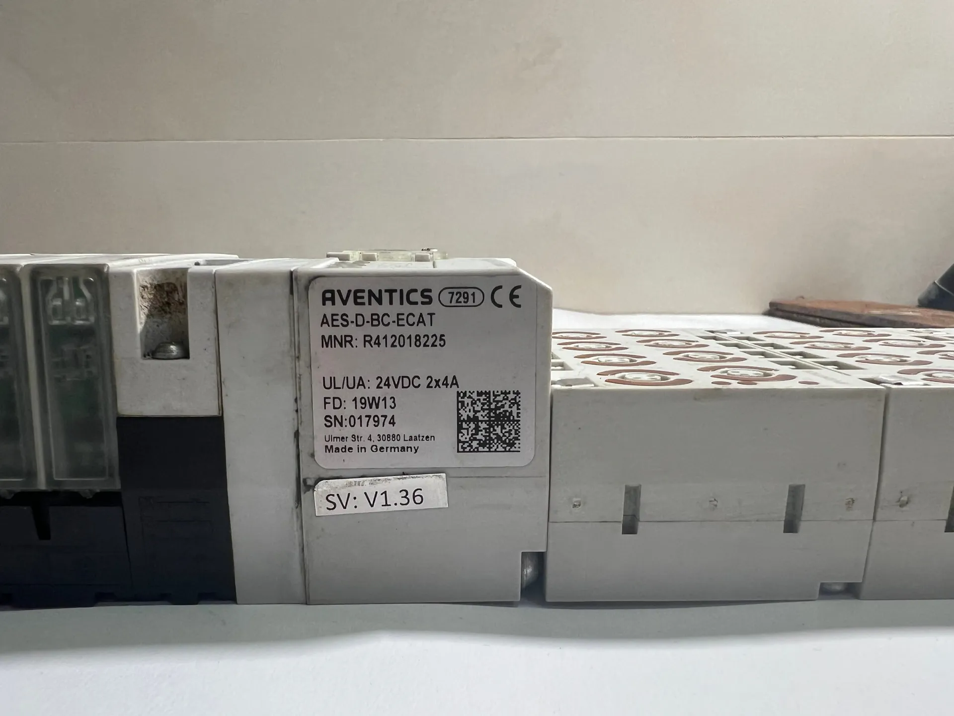 Aventics R412018225 EtherCAT AES-D-BC-ECAT Air Valve Island Module - Thumbnail 2
