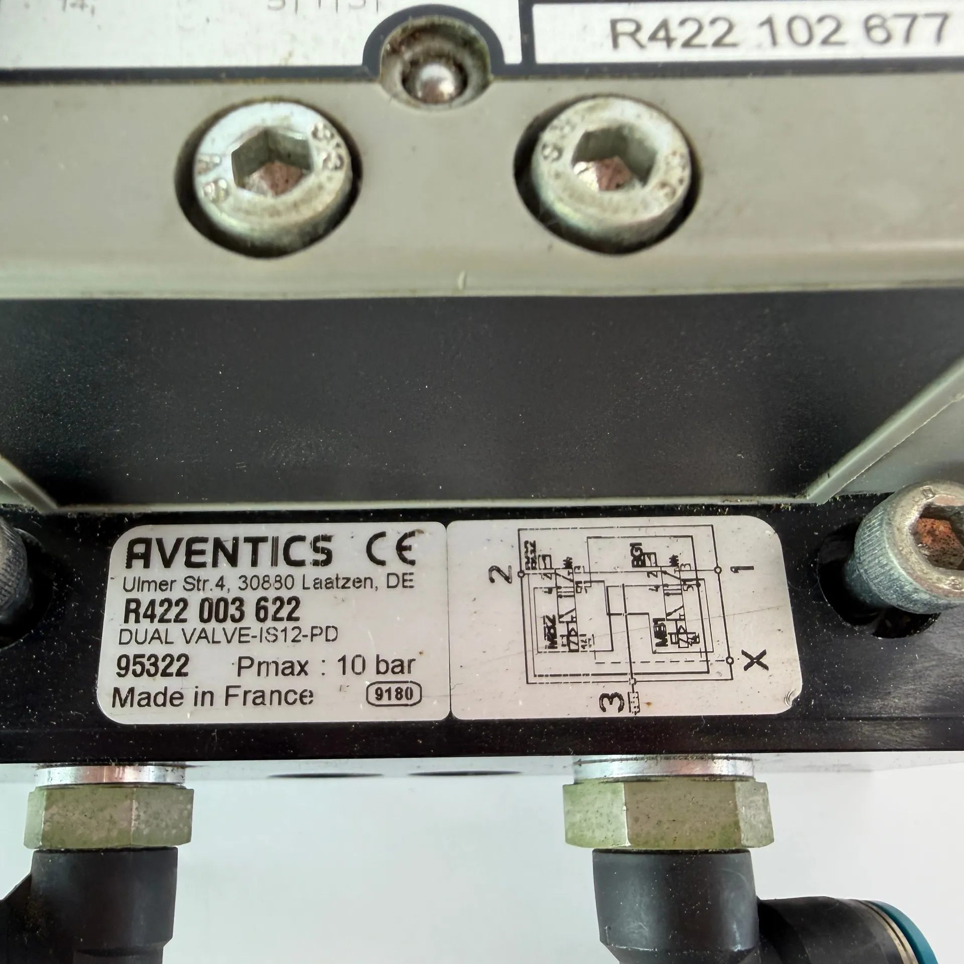 1x AVENTICS Dual 5/2 Valve R422 102 677 Valve Island R422 003 622 Coils Sensors - Thumbnail 7
