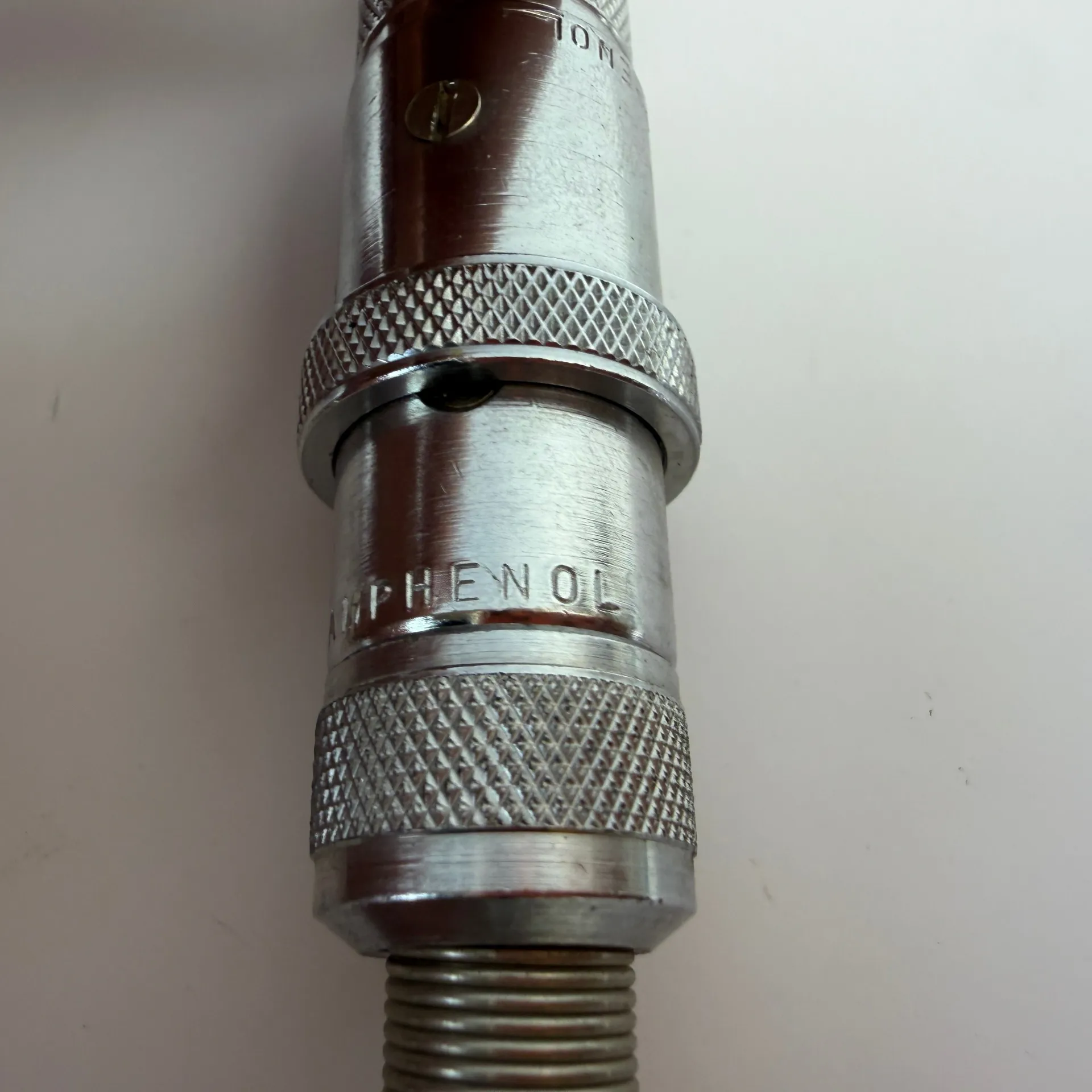 Amphenol 4-Pin Circular Male Cable Connectors Metal – Lot of 2 - Thumbnail 6