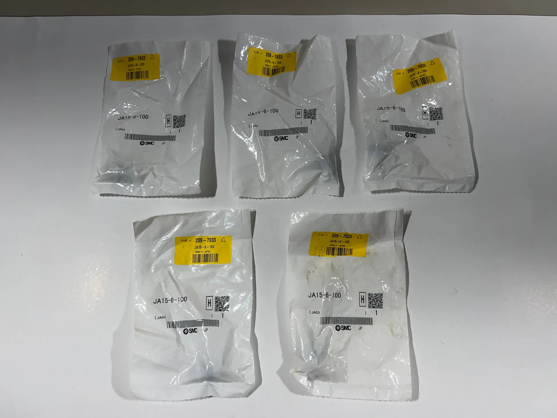 SMC JA15-6-100 Floating Joint – Lot of 5 Pcs – New - Image 1