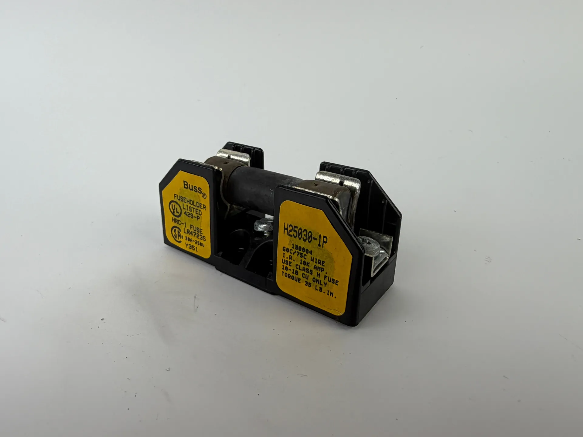 Buss H25030-1P Fuse Holder Block 30A 250V Class H w/ Fuse - Thumbnail 5