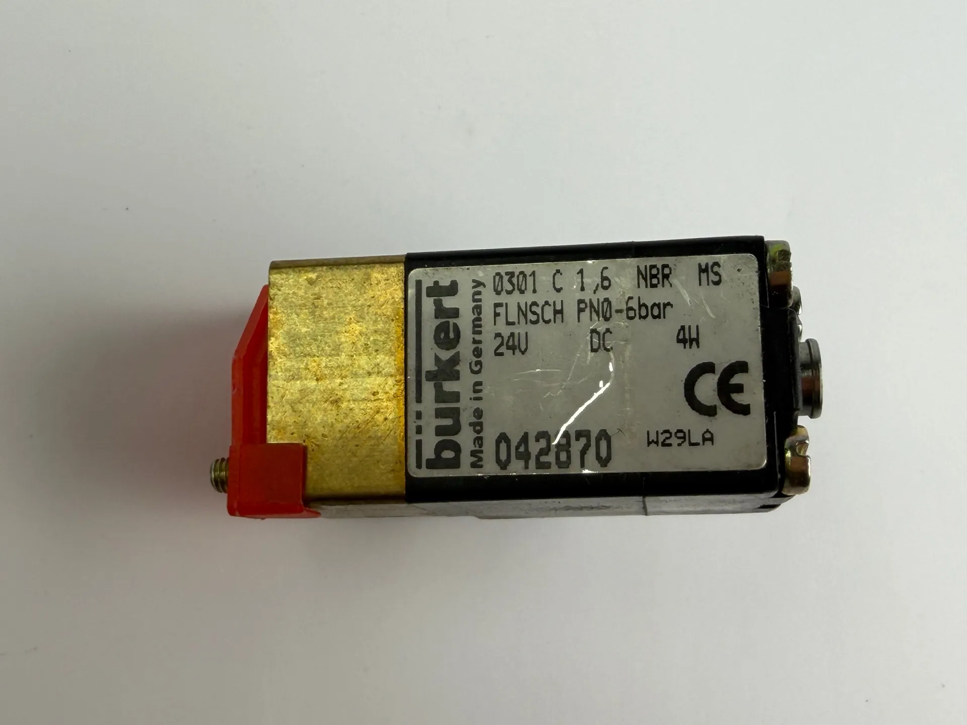 1x Burkert 0301 C 1,6 NBR MS Solenoid Valve – Part No. 042870 - Thumbnail 2