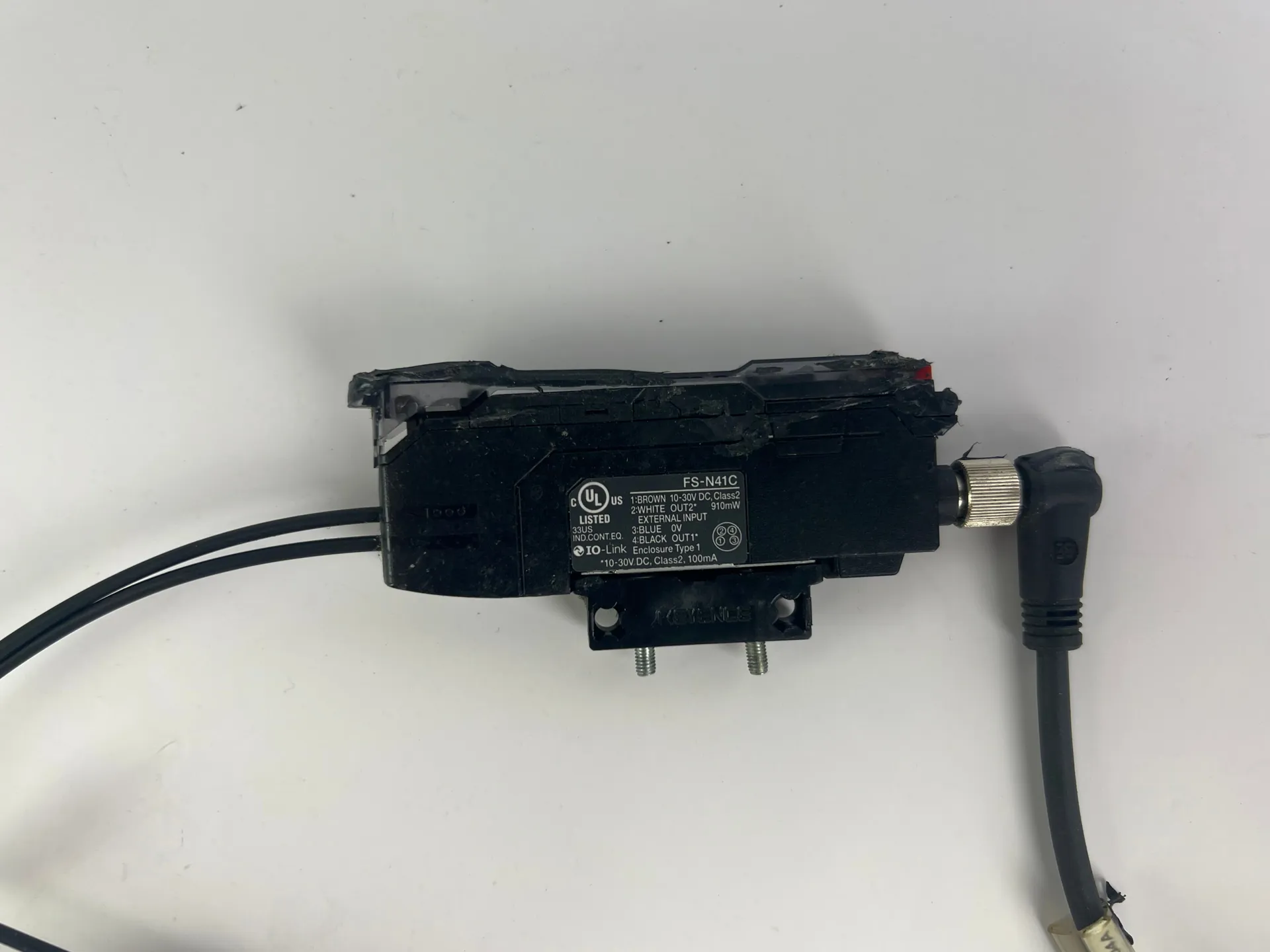 Keyence FS-N41C Fiber Sensor Amplifier + 2x FU-54TZ Fiber Units + 220cm Cable - Thumbnail 9