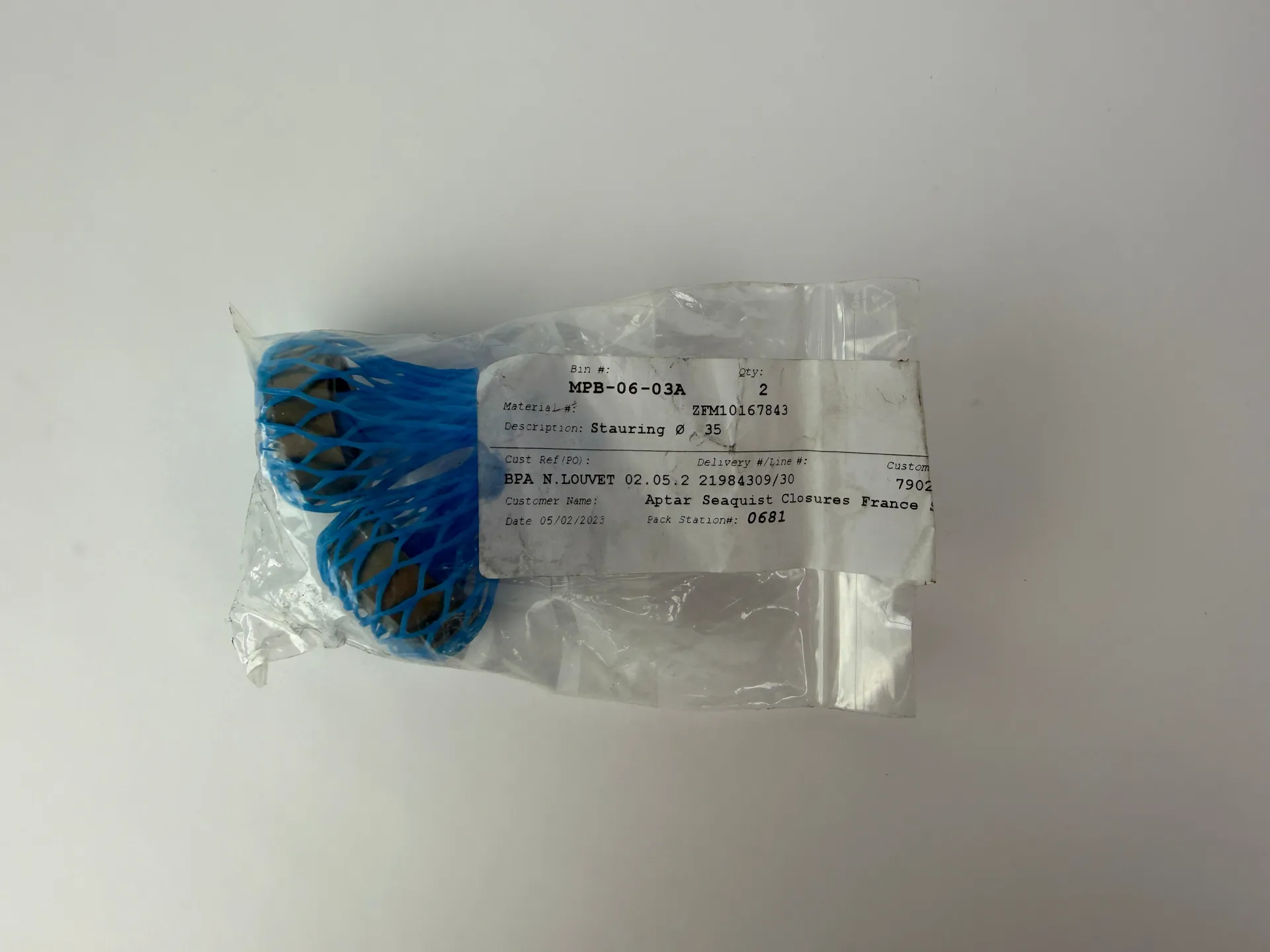 2x Stauring Ø35 Screw Tip Ring 10167843 Injection Molding Machine Schneckenspitze