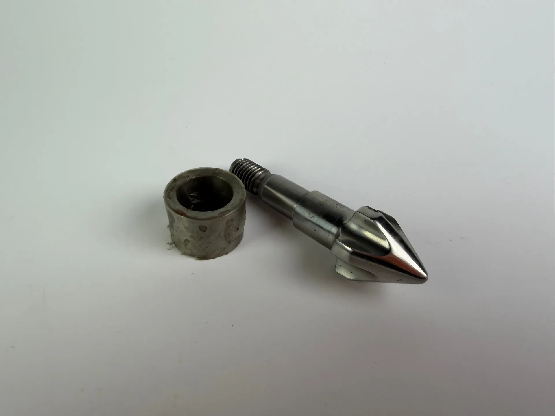 Feedscrew Schneckenspitze Nozzle Ø12mm + Ring Ø28mm - injection molding machine - Thumbnail 3