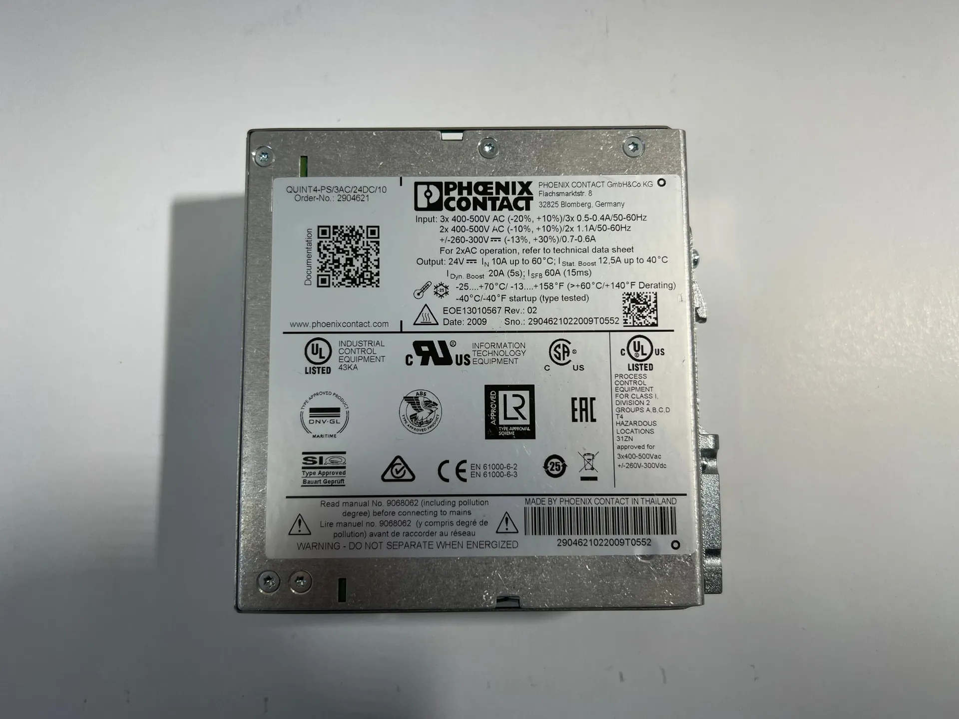 Phoenix Contact power supply QUINT4-PS/3AC/24DC/10 2904621 - Thumbnail 3