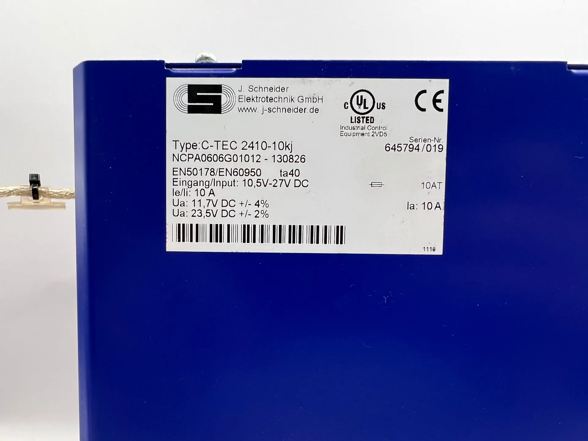 1x J. Schneider C-TEC 2410-10KJ Buffer Module NCPA0606G01012-130826 24V DC - Thumbnail 3