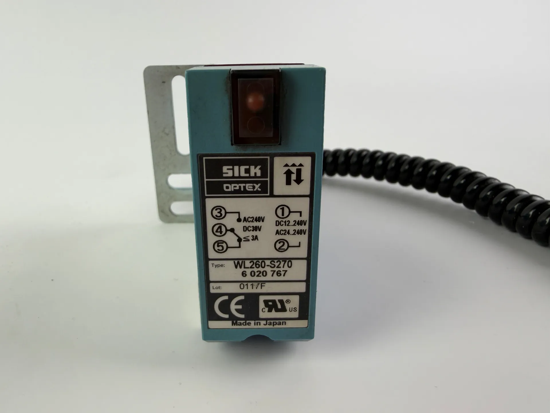 SICK OPTEX WL260-S270 Photoelectric Sensor w/ Cable 6 020 767 Made in Japan - Thumbnail 7