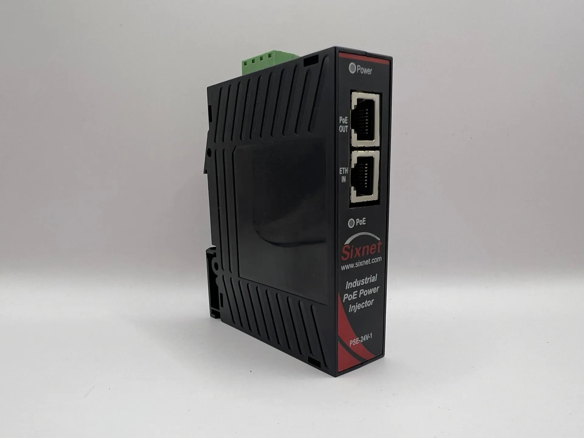 Sixnet EB-PSE-24V-1B Industrial PoE Power Injector 24V DC