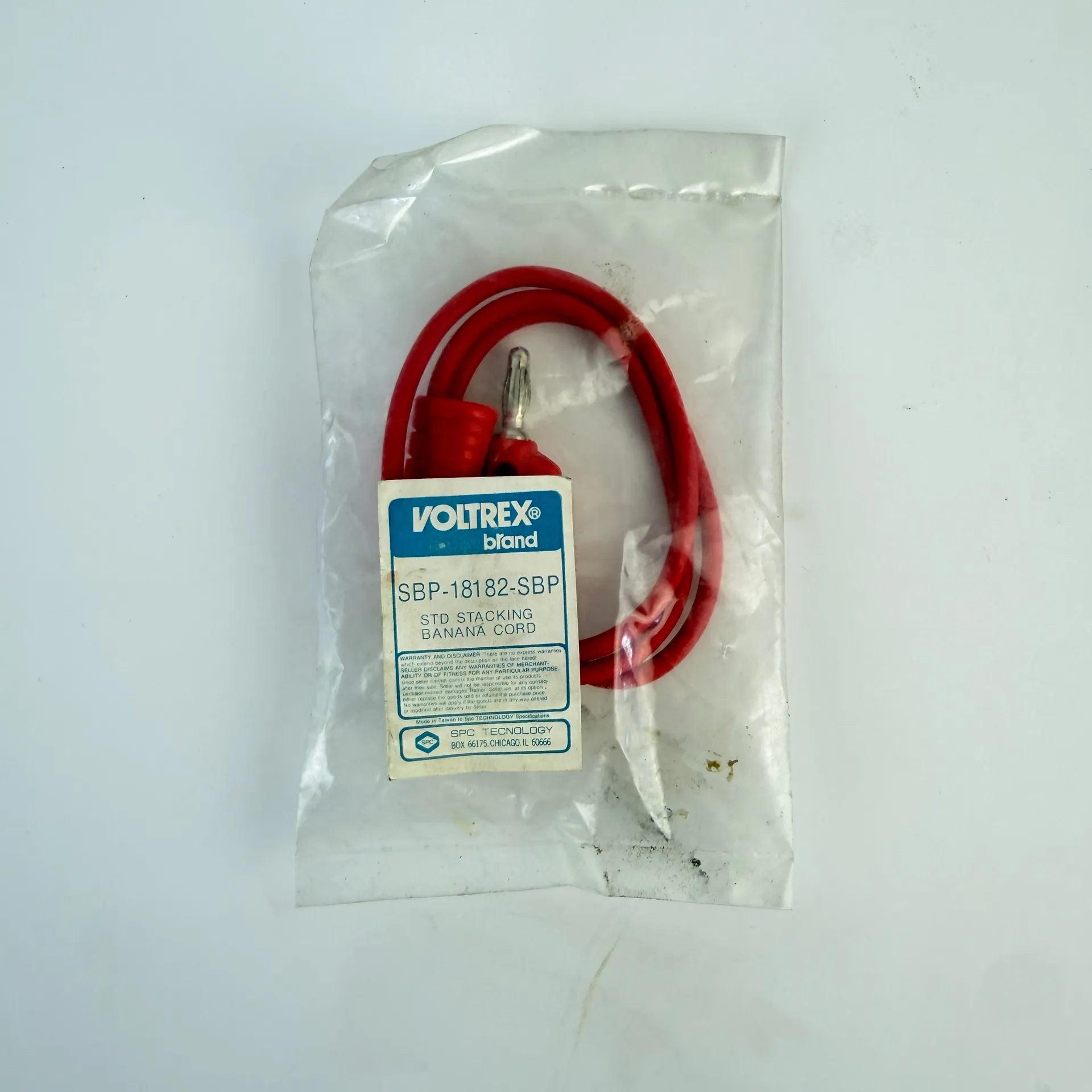 Voltrex SBP-18182-SBP Standard Stacking Banana Test Cord Red – Lot of 5 - Thumbnail 2