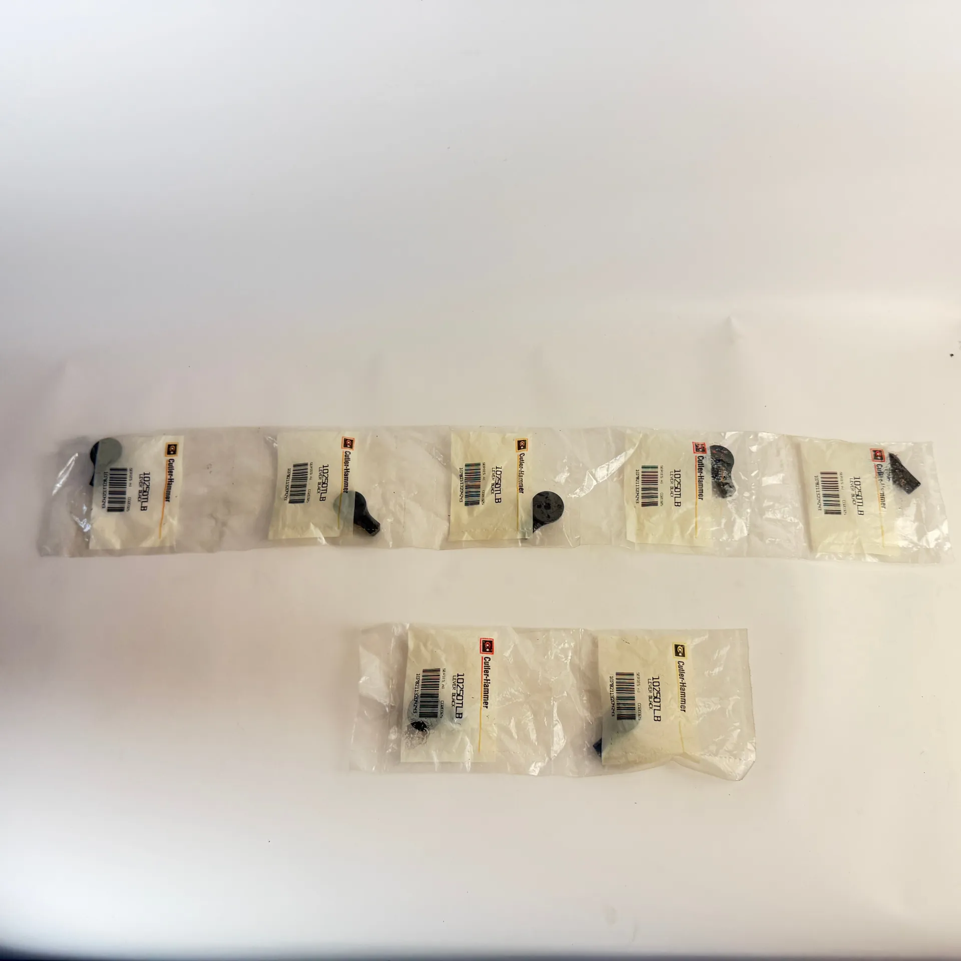 Cutler-Hammer 10250TLB Black Selector Switch Lever Operating Cap 10250T - Lot of 7 - Thumbnail 3