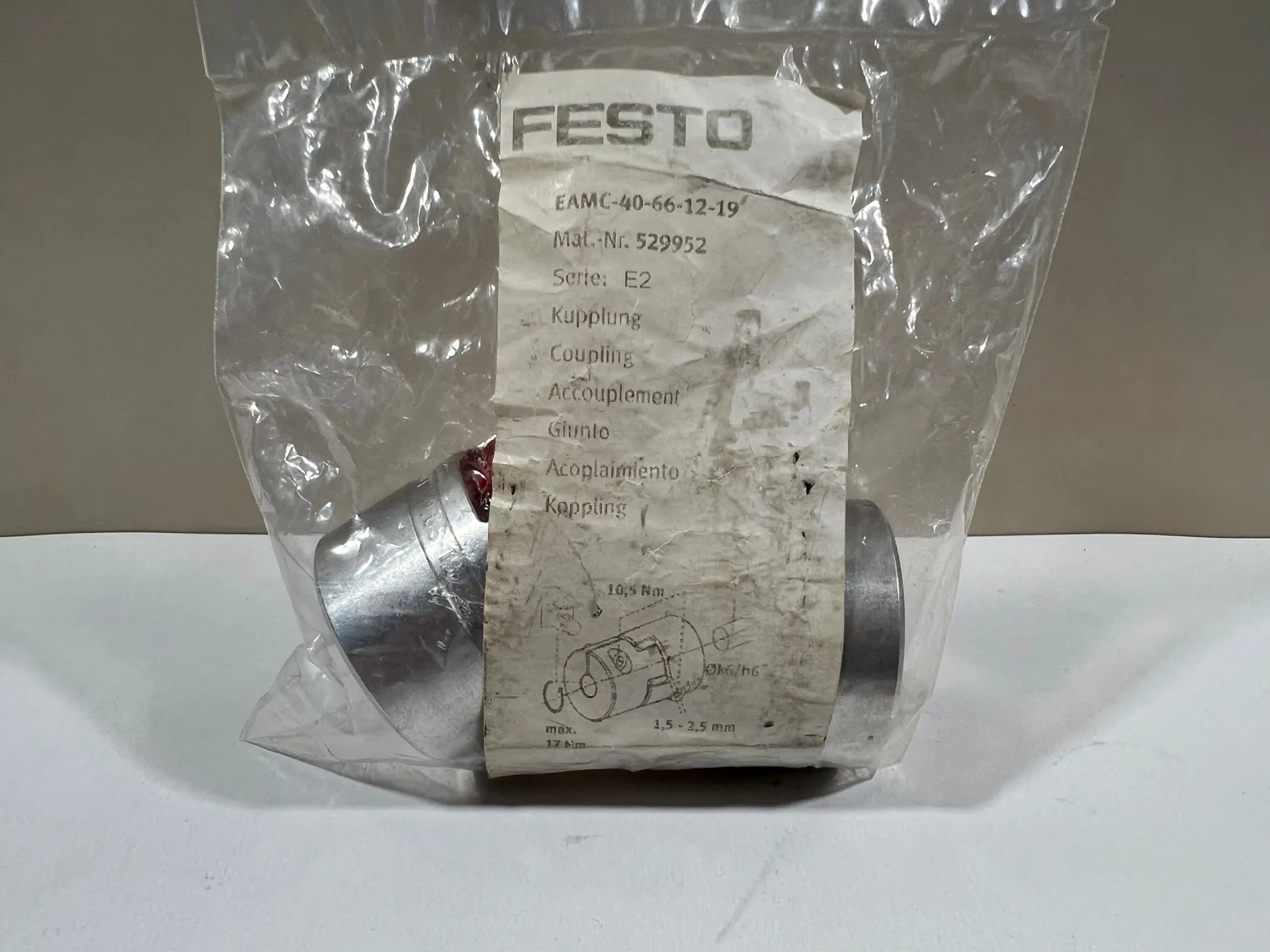 Festo EAMC-40-66-12-19 Coupling – 529952 - Image 1