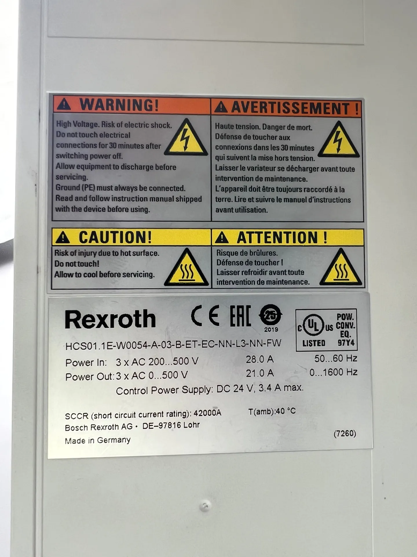 1x Rexroth - IndraDrive Cs - HCS01.1E-W0054-A-03-B-ET-EC-NN-L3-NN-FW - Thumbnail 6