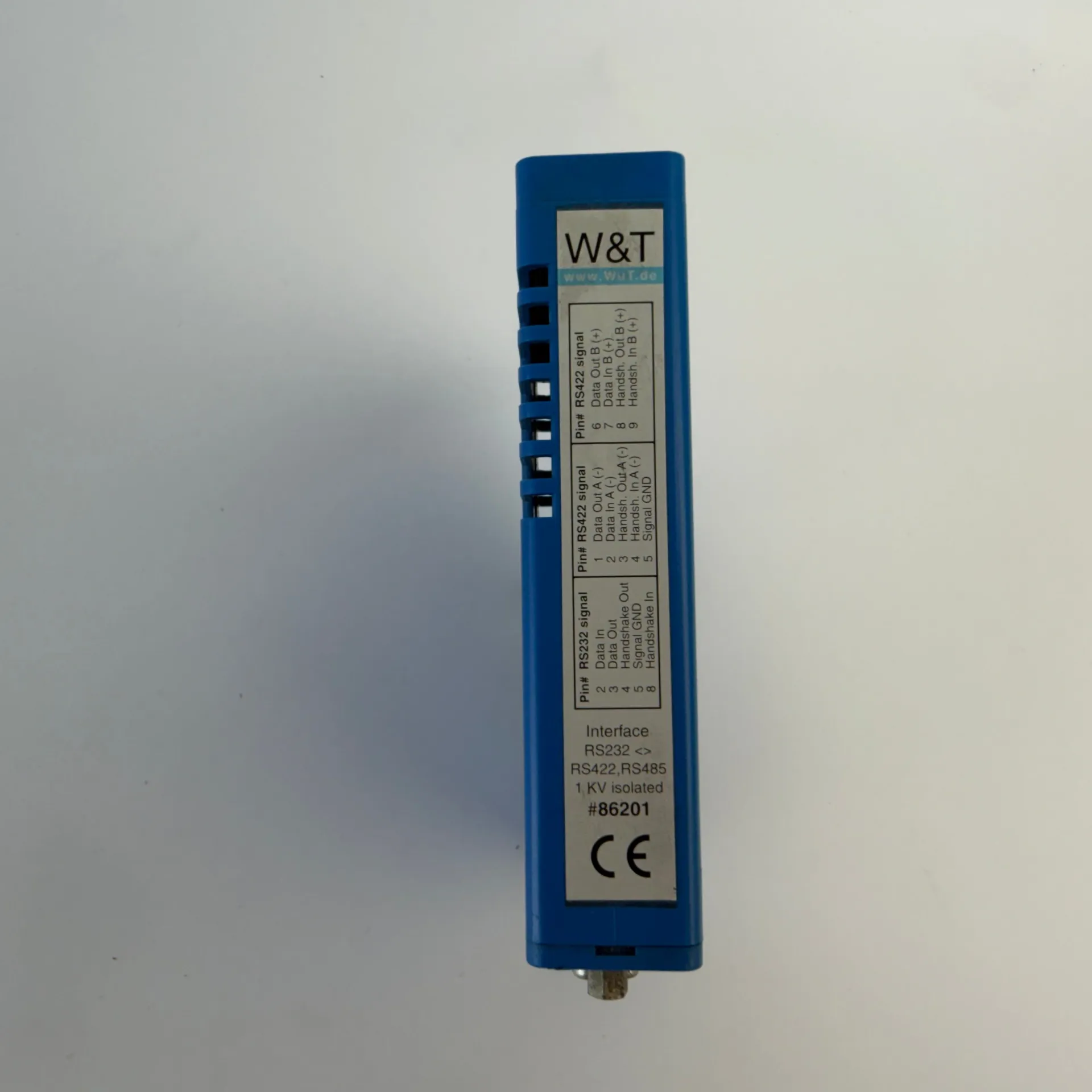 W&T 86201 RS232 to RS422/RS485 Industrial Serial Interface Converter 1kV Isolated - Thumbnail 4
