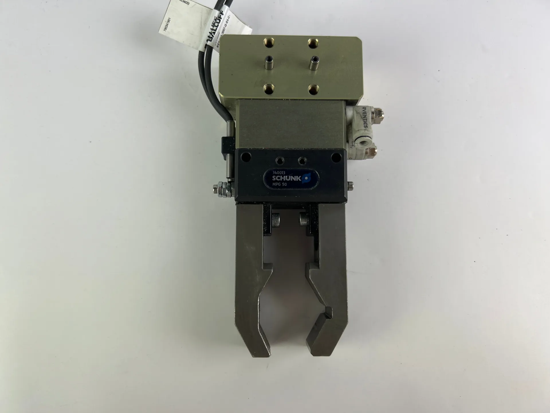 Schunk MPG 50 Two-Finger Parallel Gripper 340013 + 2x Balluff BES00JJ Inductive Sensors 160cm - Thumbnail 6