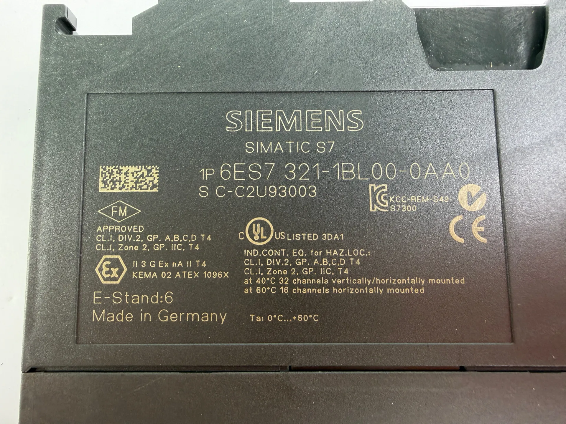 1x Siemens SIMATIC S7 6ES7 321-1BL00-0AA0 Digital Input Module - Thumbnail 6
