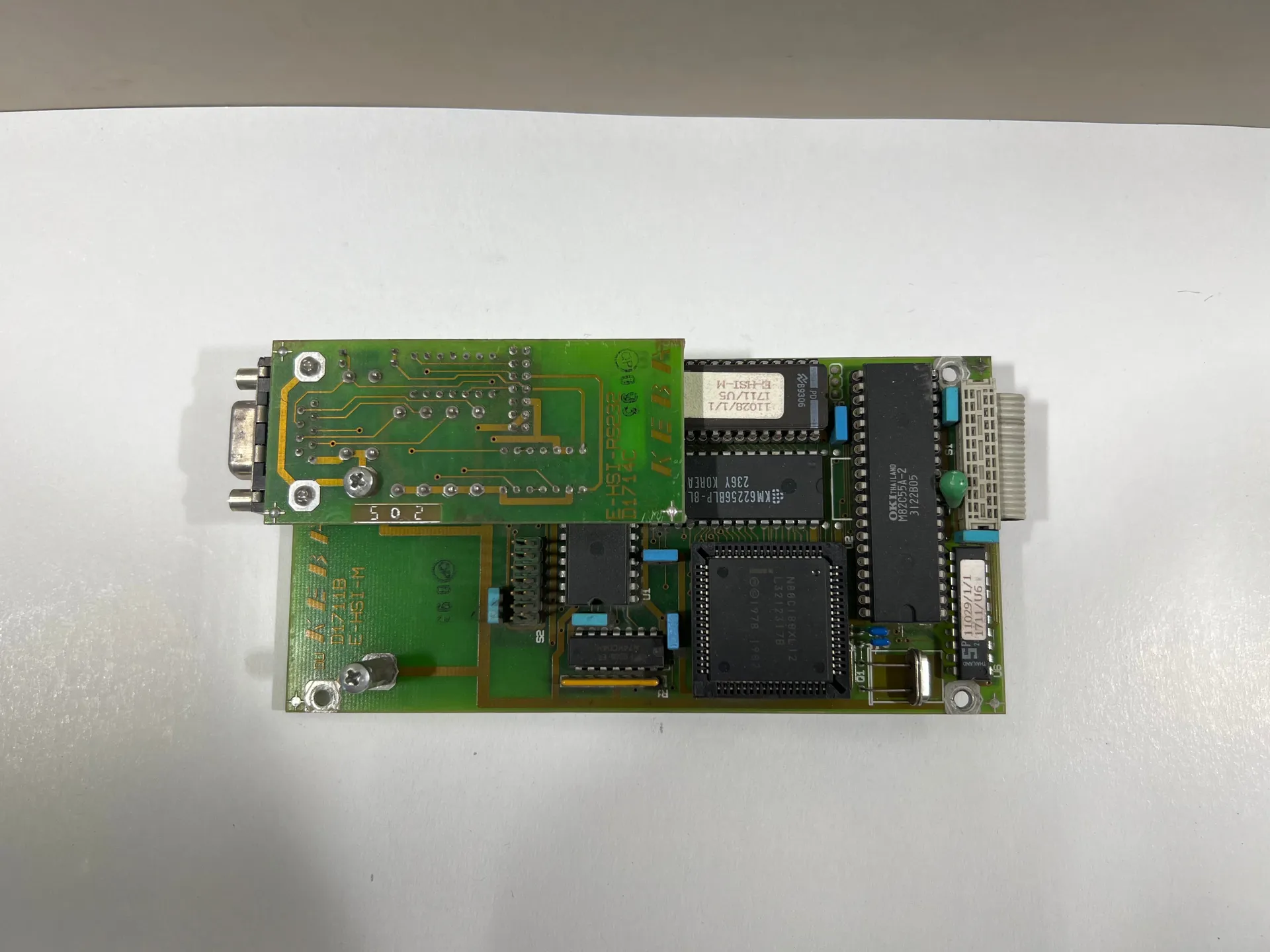 Keba Circuit Board E-HSI-M D1711B with E-HSI-RS232 D1714C