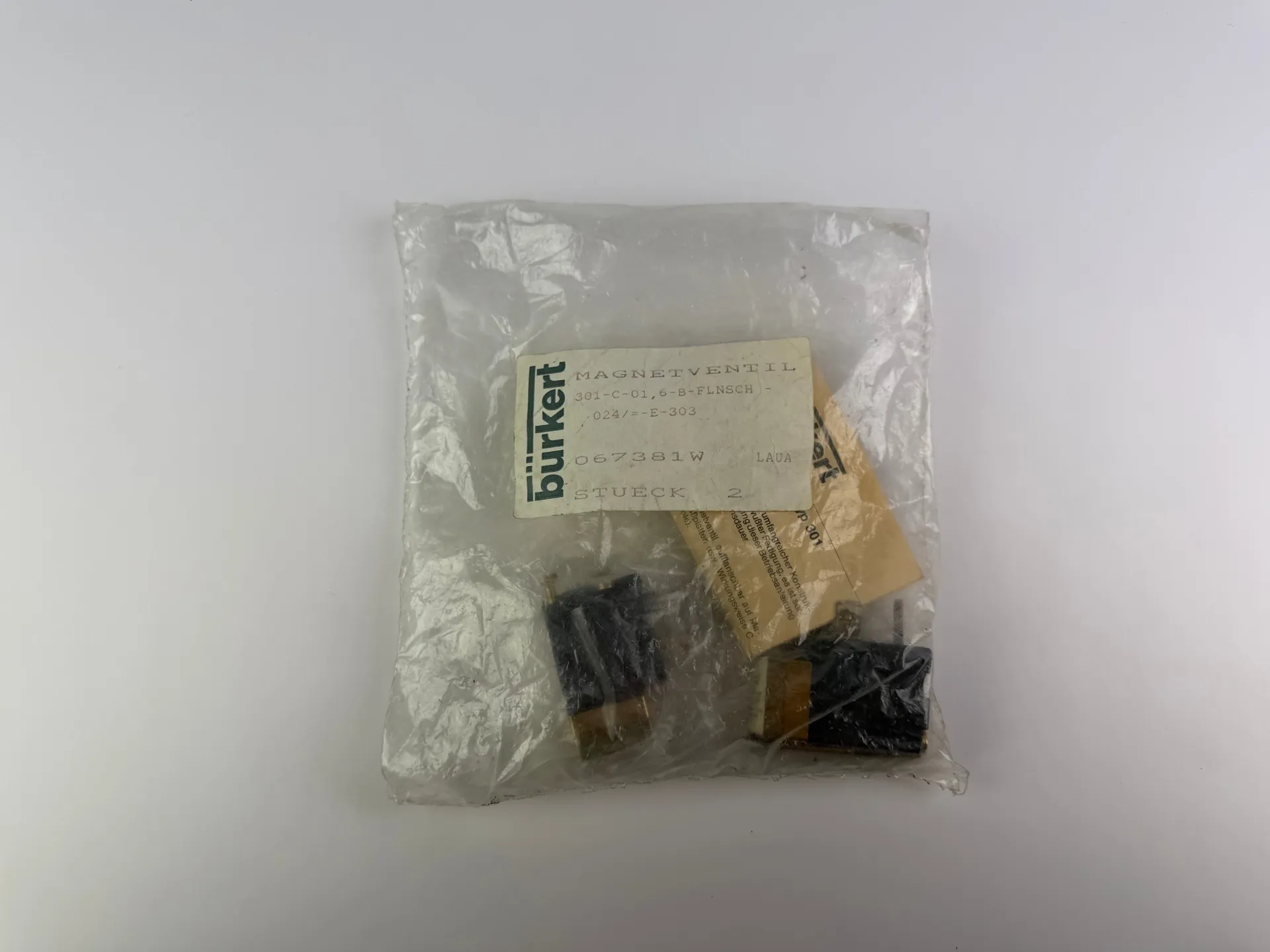 2pcs Burkert 301-C-01,6-B Solenoid Valve - Thumbnail 2