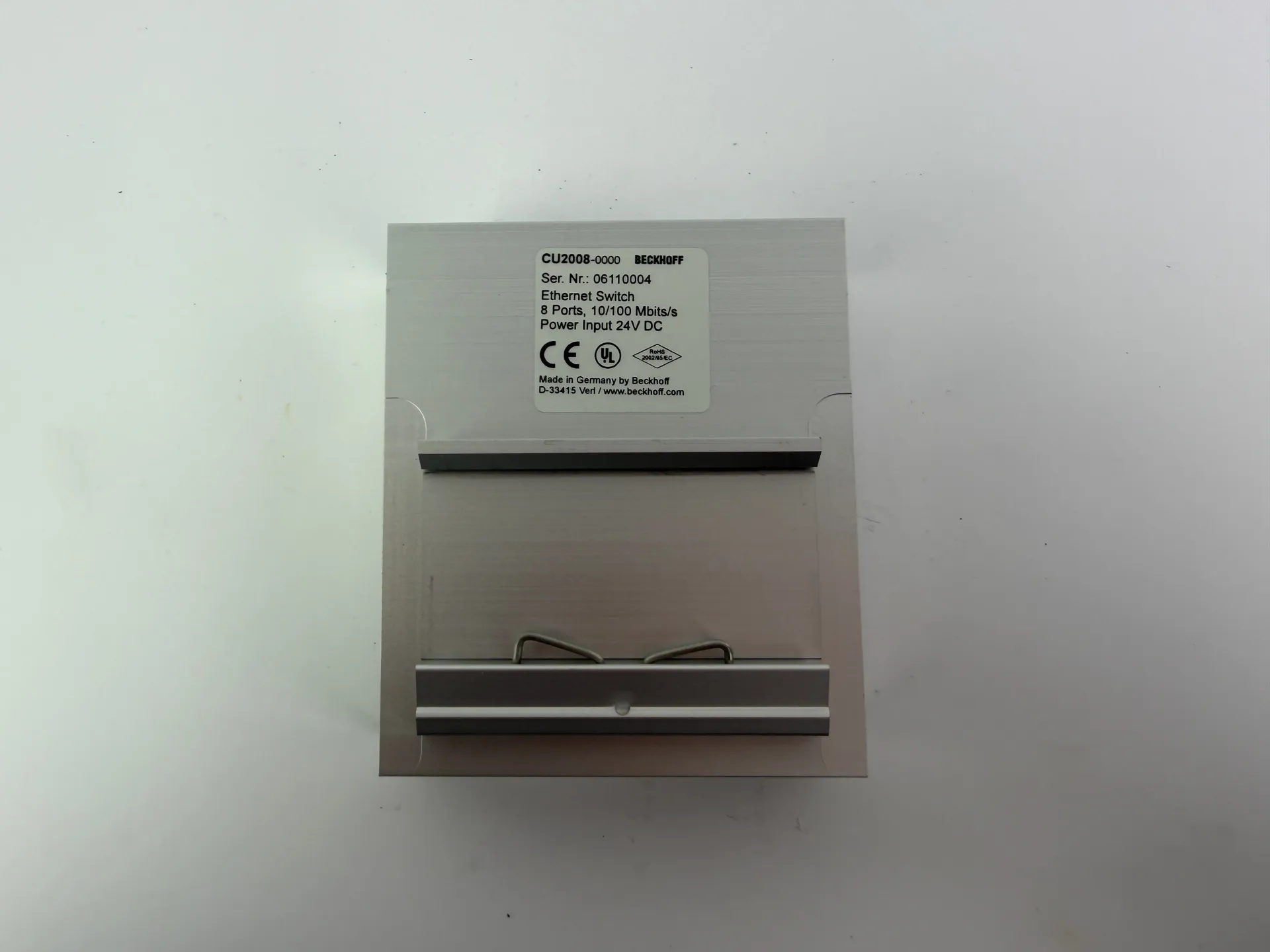 Beckhoff CU2008-0000 Industrial Ethernet Switch 8-Port 10/100 Mbps 24V DC - Thumbnail 3