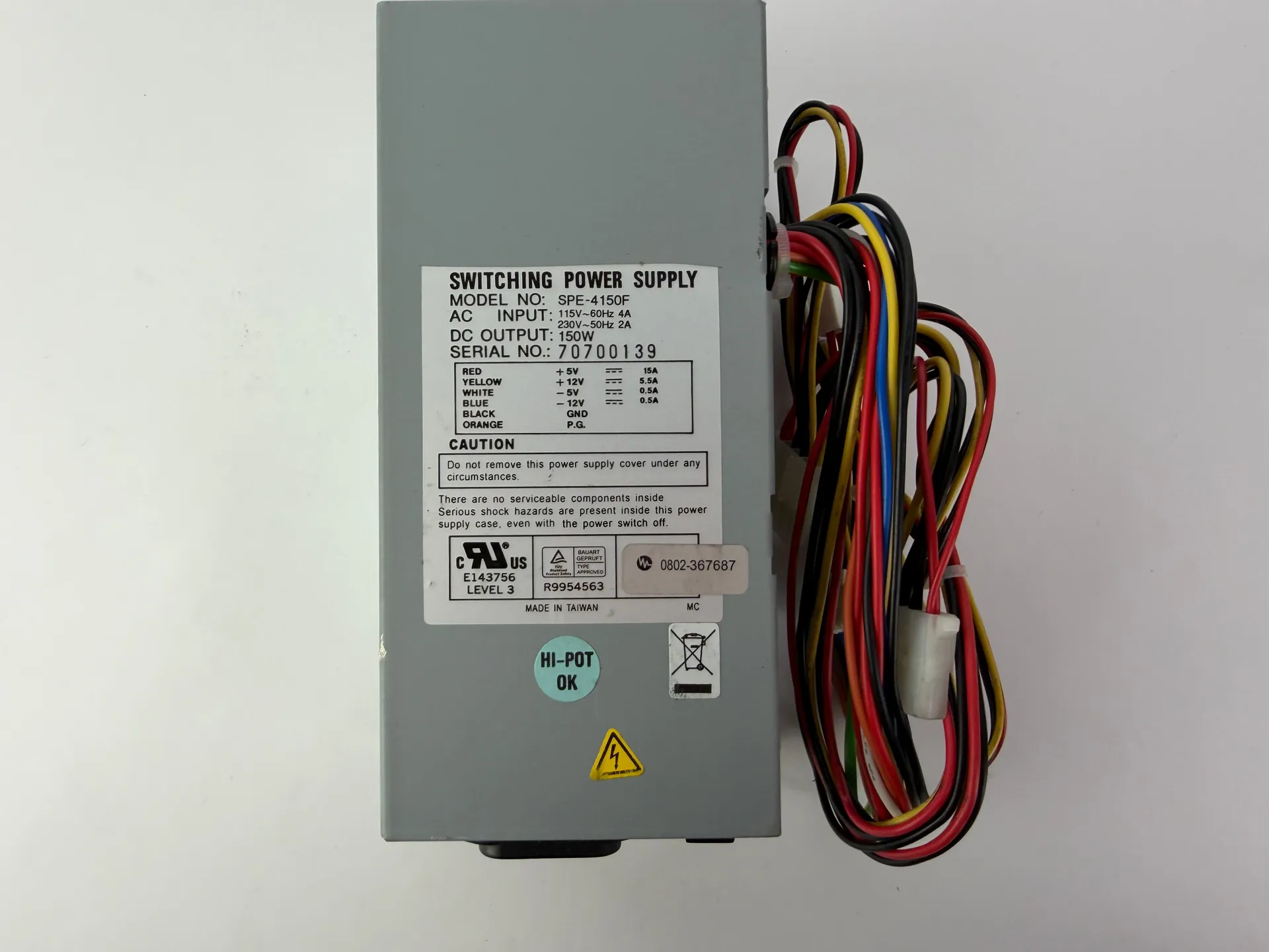SPE-4150F Switching Power Supply 150W 115/230V Industrial PSU - Thumbnail 5
