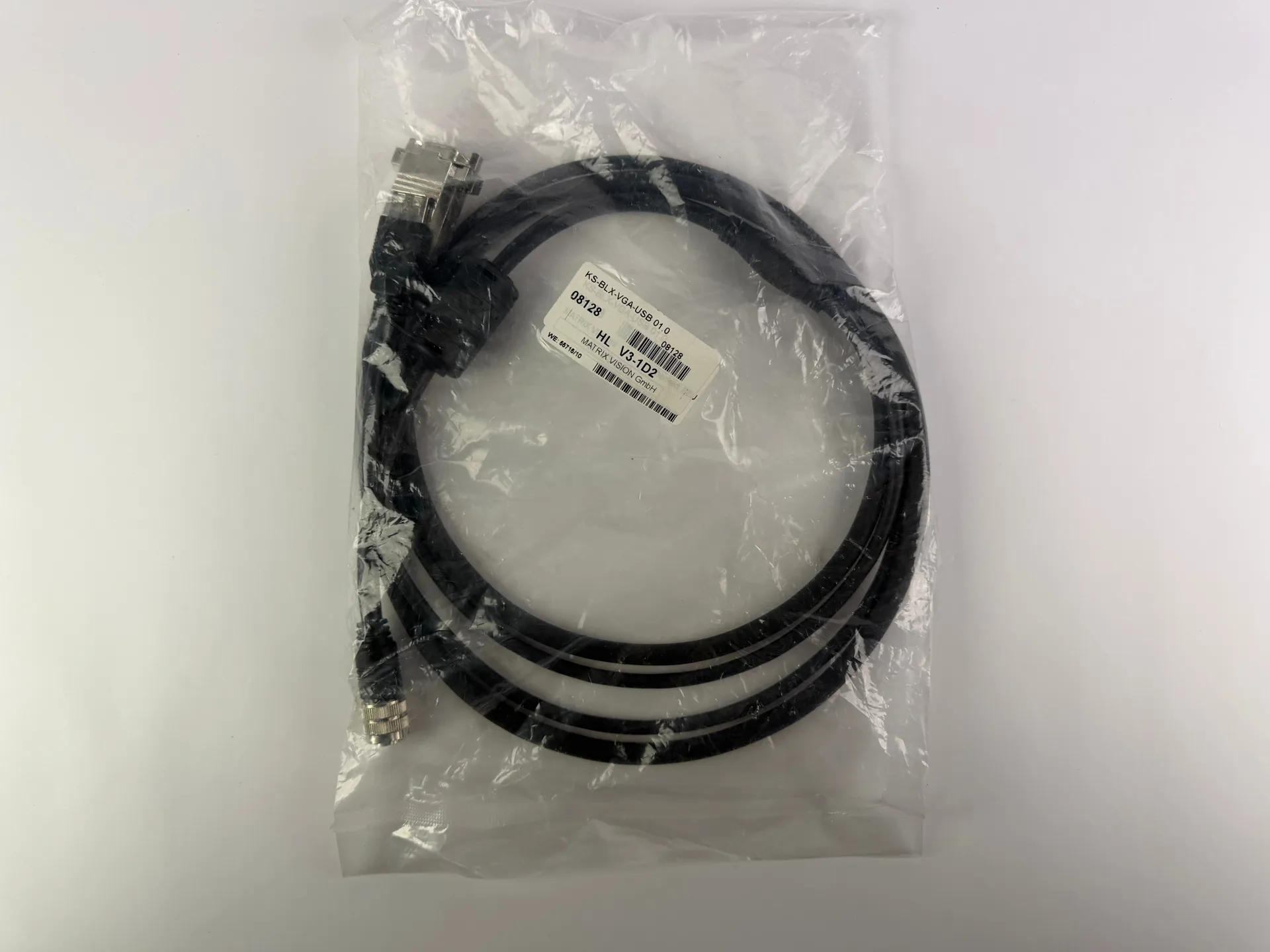 Matrix Vision KS-BLX-VGA-USB 01.0 Camera Cable – DB15F to 12-Pin – New - Image 1