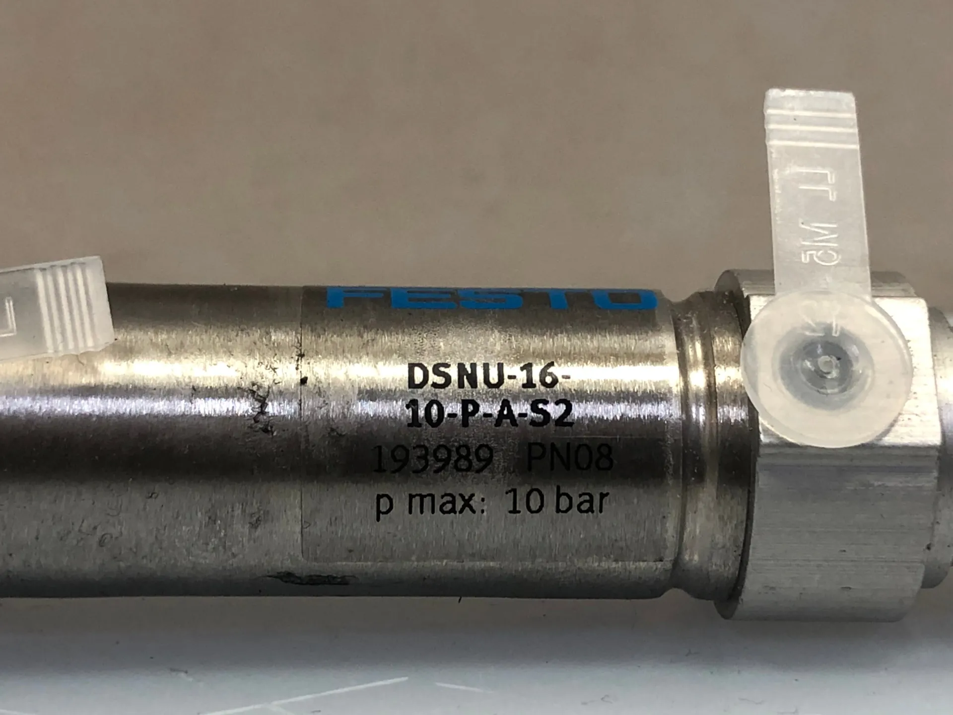 Festo DSNU-16-10-P-A-S2 Pneumatic Cylinder 16mm Bore 10mm Stroke – 193989 - Thumbnail 3