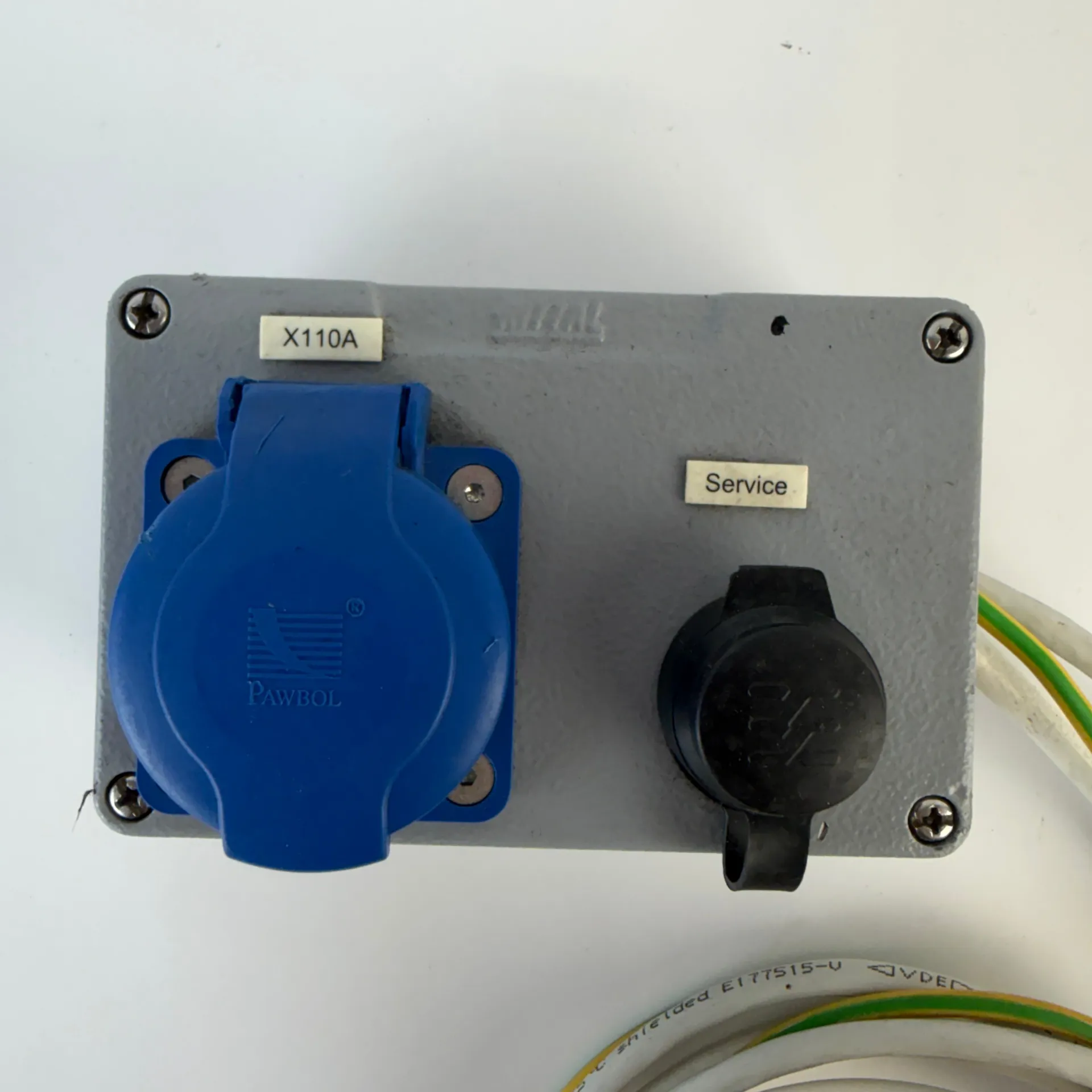Rittal Industrial Service Connection Box with 16A 250V Socket & RJ45 Ethernet Port - Thumbnail 2