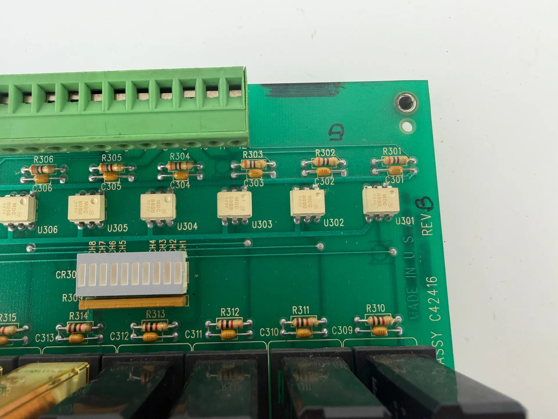 Wintriss Cam Box PCB ASSY C42416 Data Instruments 8 Channel Relay Board - Thumbnail 6