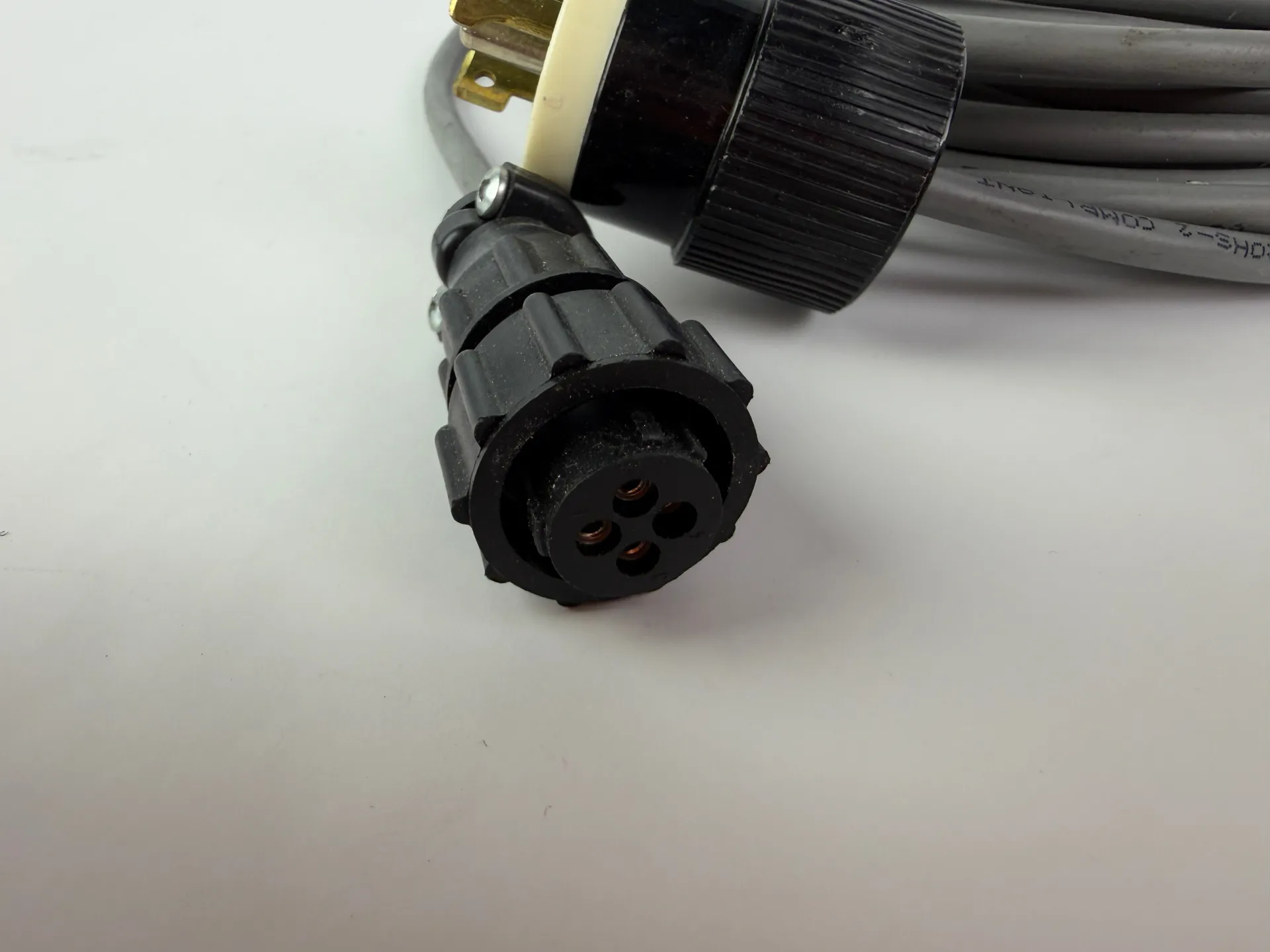 1x Ferromatik Milacron Power Cable NEMA L5-15P 15A 125V to 4-Pin AMP CPC Industrial Cable - Thumbnail 5