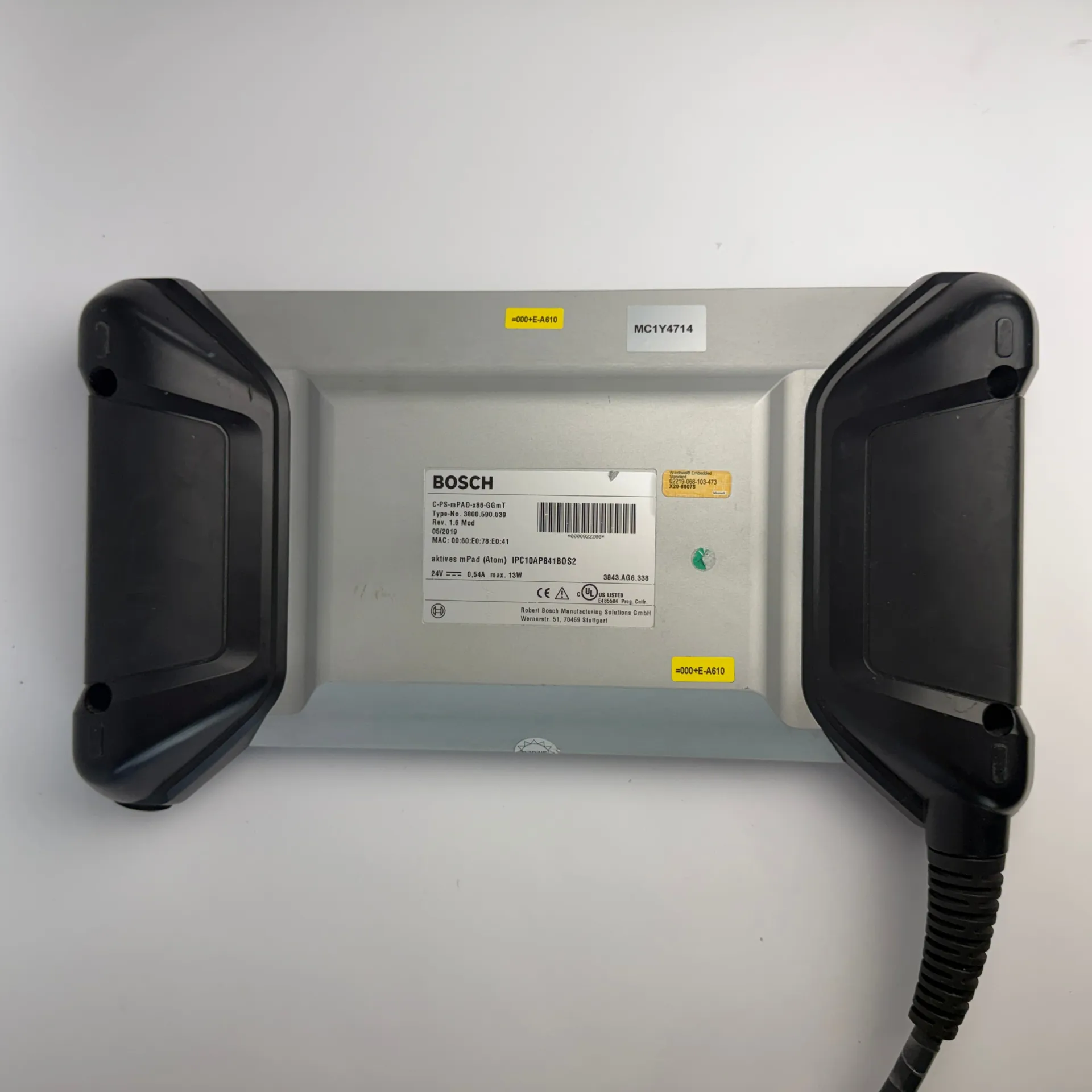 Bosch mPad C-PS-mPAD-x86-GGmT 3800.590.039 HMI Touch Panel w/ Mount Tested - Thumbnail 9