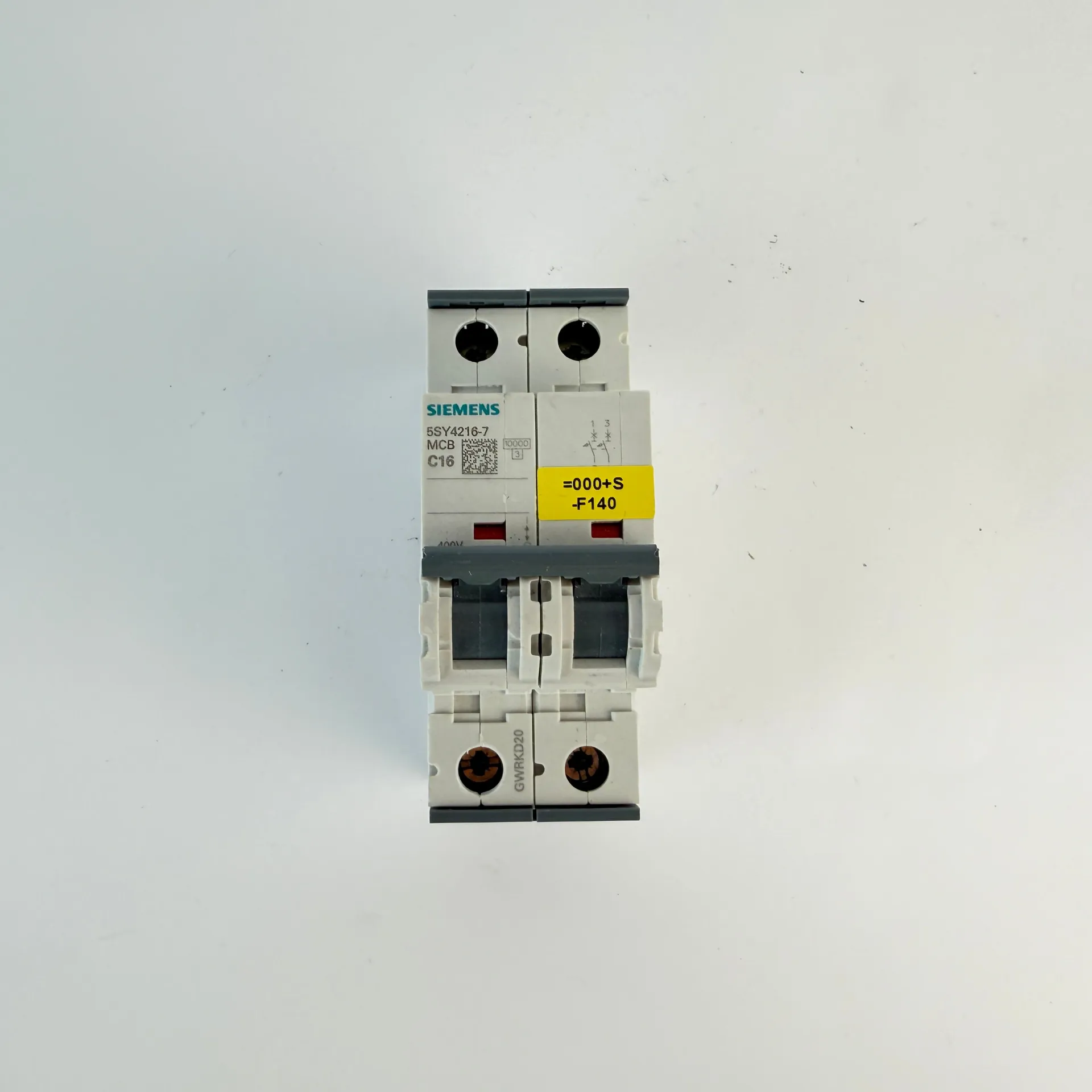 1x Siemens 5SY4216-7 2 Pole MCB C16 16A Circuit Breaker 10kA 400V AC - Image 1