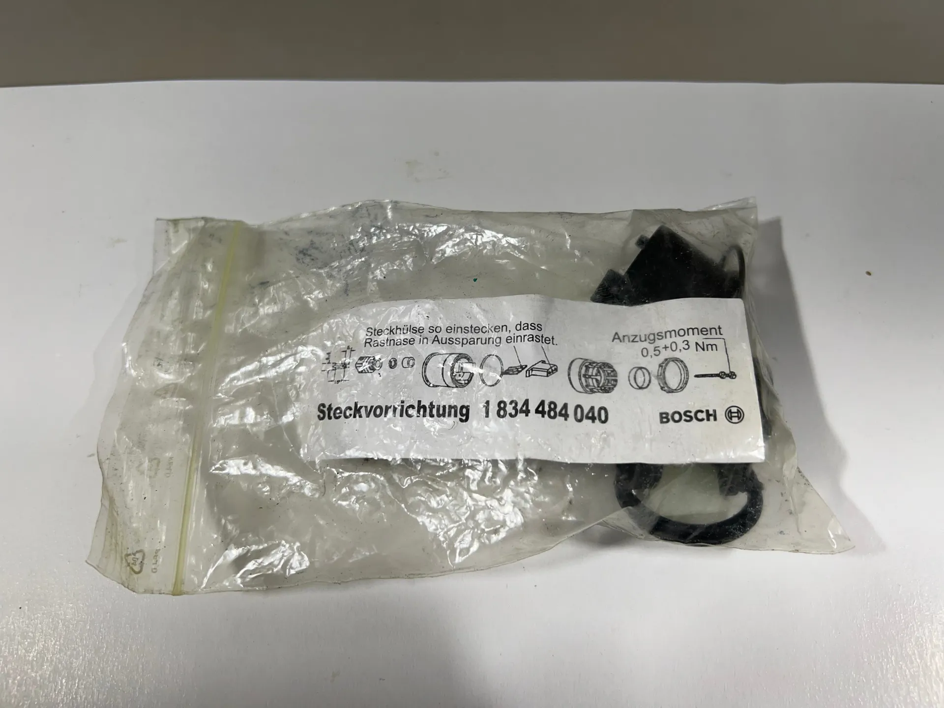 Bosch 1-834-484-040 1834484040 Line Connector For Position Sensor AC/DC - Image 1