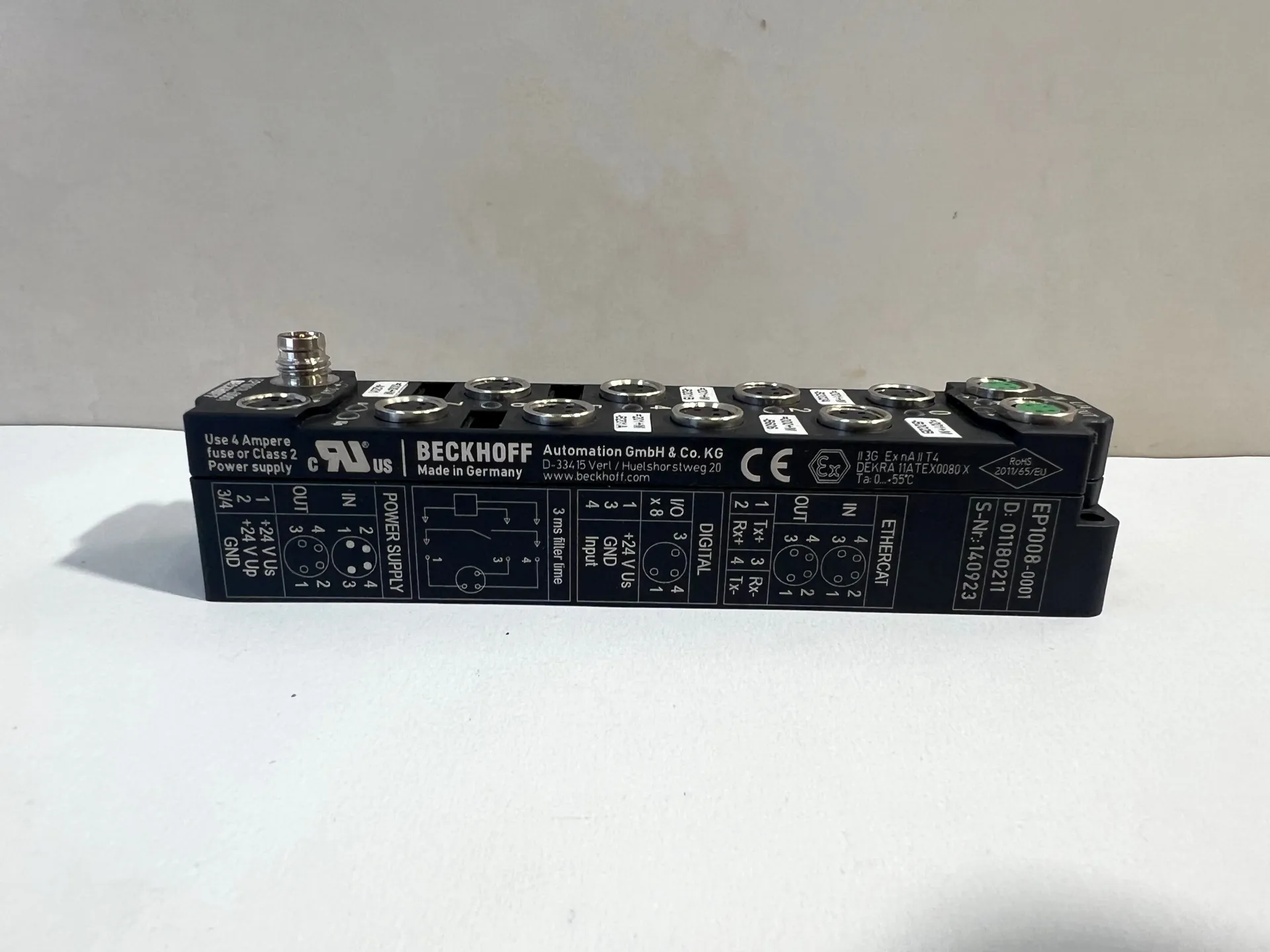 1Pc BECKHOFF EP1008 EP1008-0001 ETHERCAT BOX 8 CHANNEL DIGITAL INPUT - Image 1