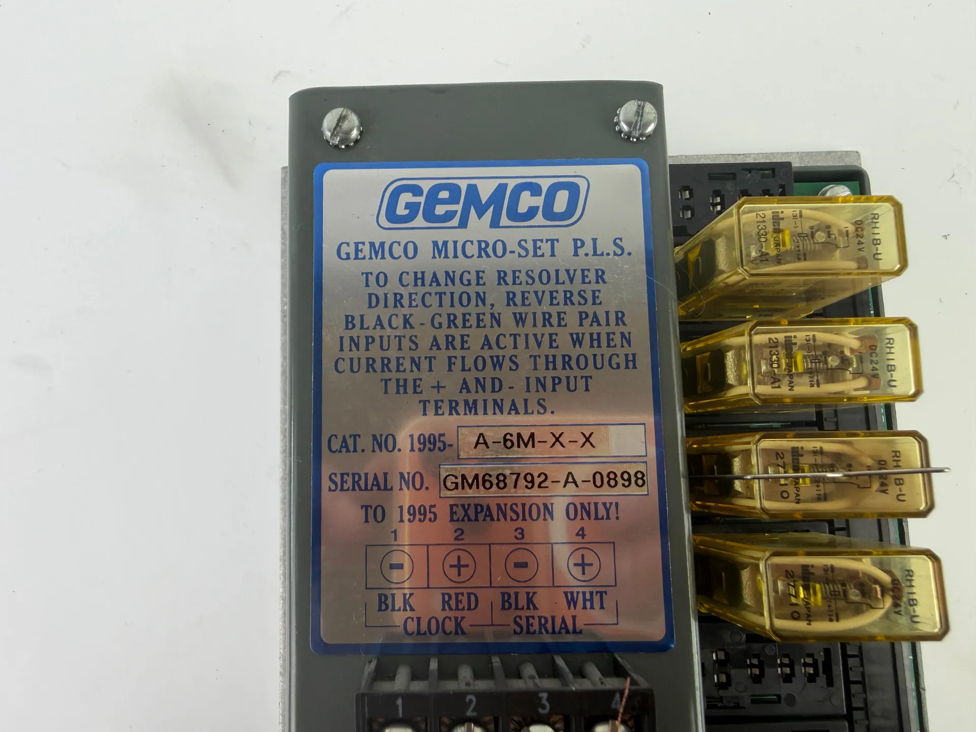 Gemco 1995-A-6M-X-X Patriot Micro-Set PLS Programmable Limit Switch Panel - Thumbnail 4