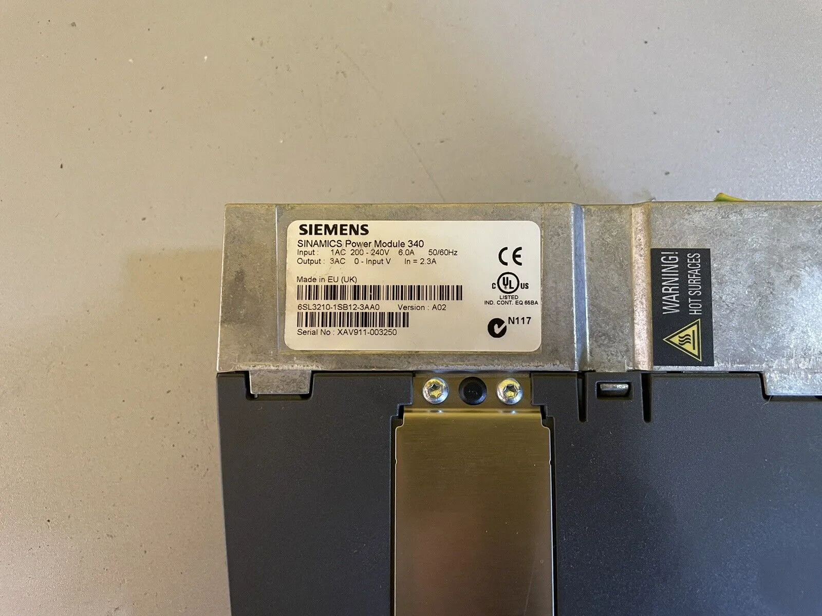 1x Siemens CU310 DP 6SL3040-0LA00-0AA0 + PM340 6SL3210-1SB12-3AA0 - Thumbnail 4