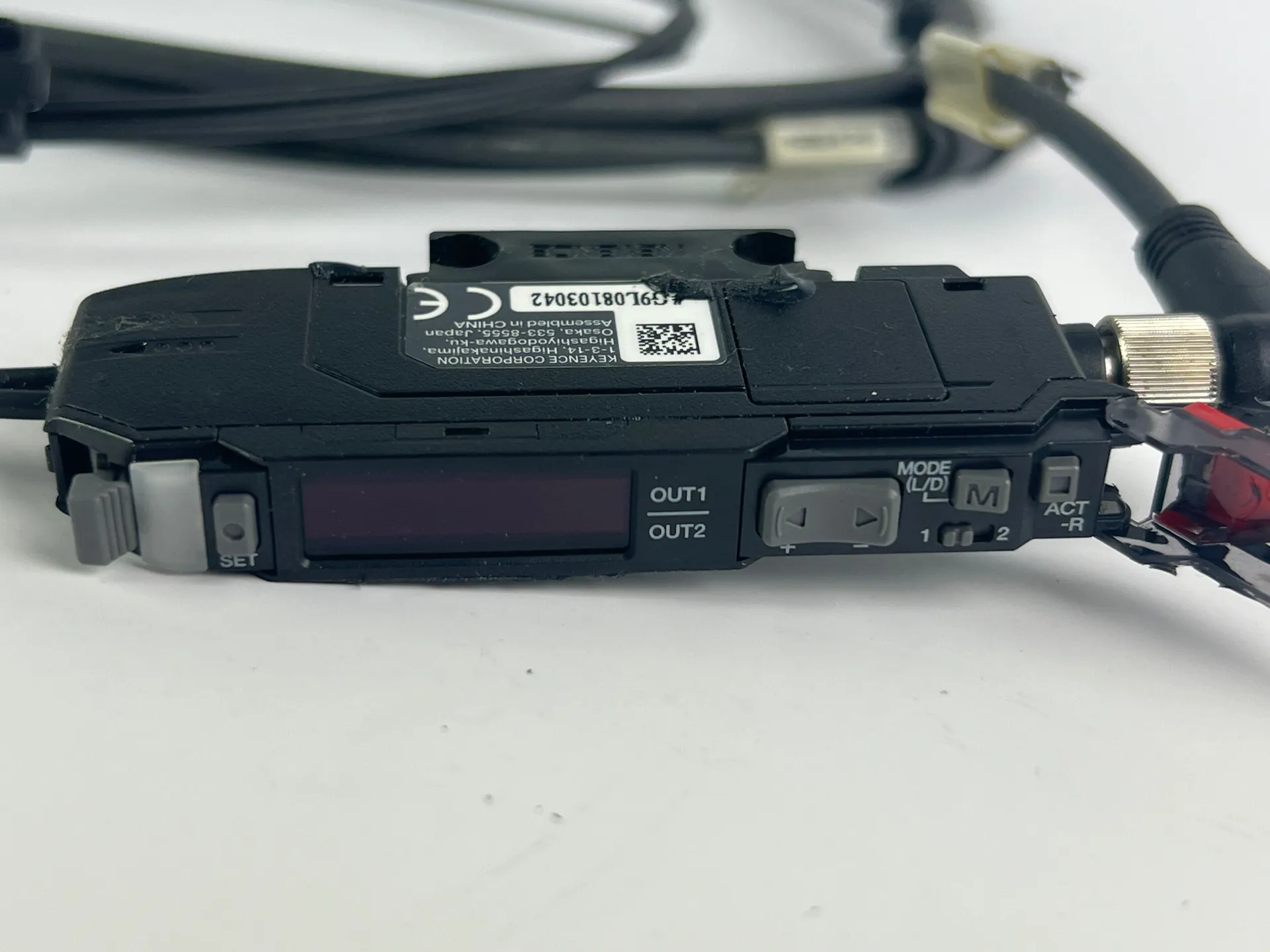 Keyence FS-N41C Fiber Sensor Amplifier + 2x FU-54TZ Fiber Units + 220cm Cable - Thumbnail 5