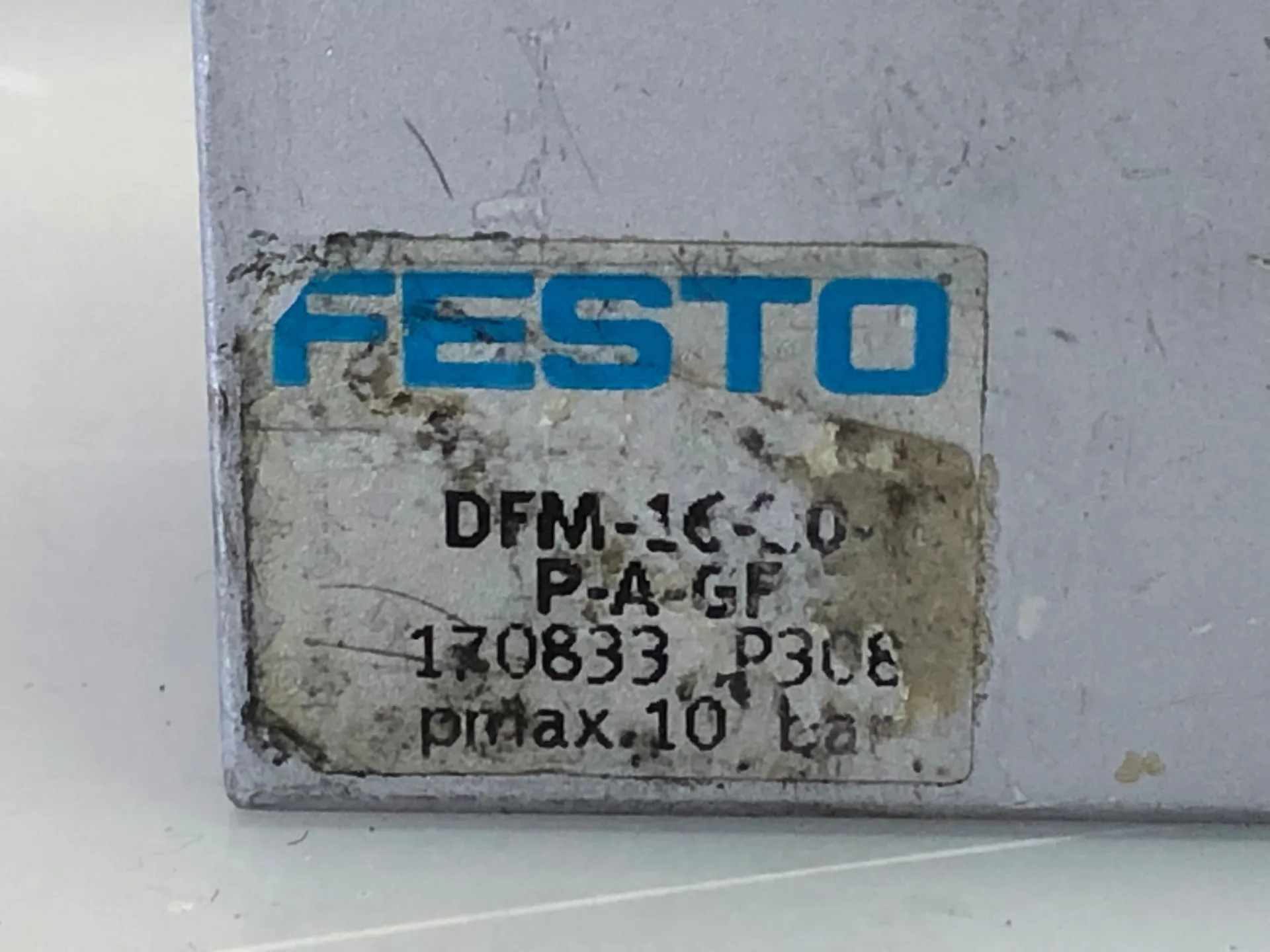 FESTO DFM‑16‑20‑P‑A‑GF Guided Cylinder – 16 mm Bore, 20 mm Stroke (P/N 170833, DFM1620PAGF) - Thumbnail 4