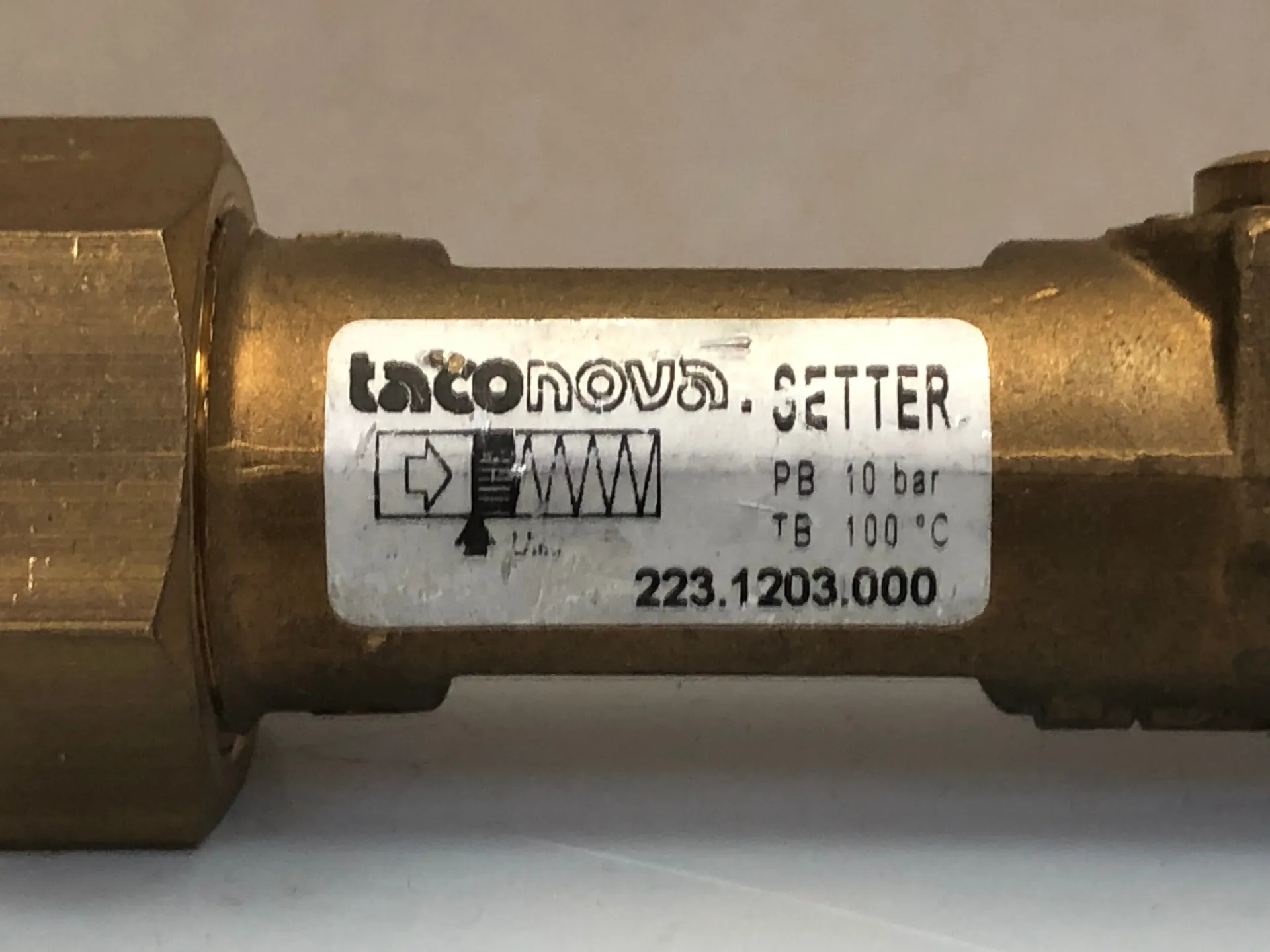 Taconova TACOSetter 223.1203.000 Inline Balancing Valve Flow Meter 10 bar - Thumbnail 3